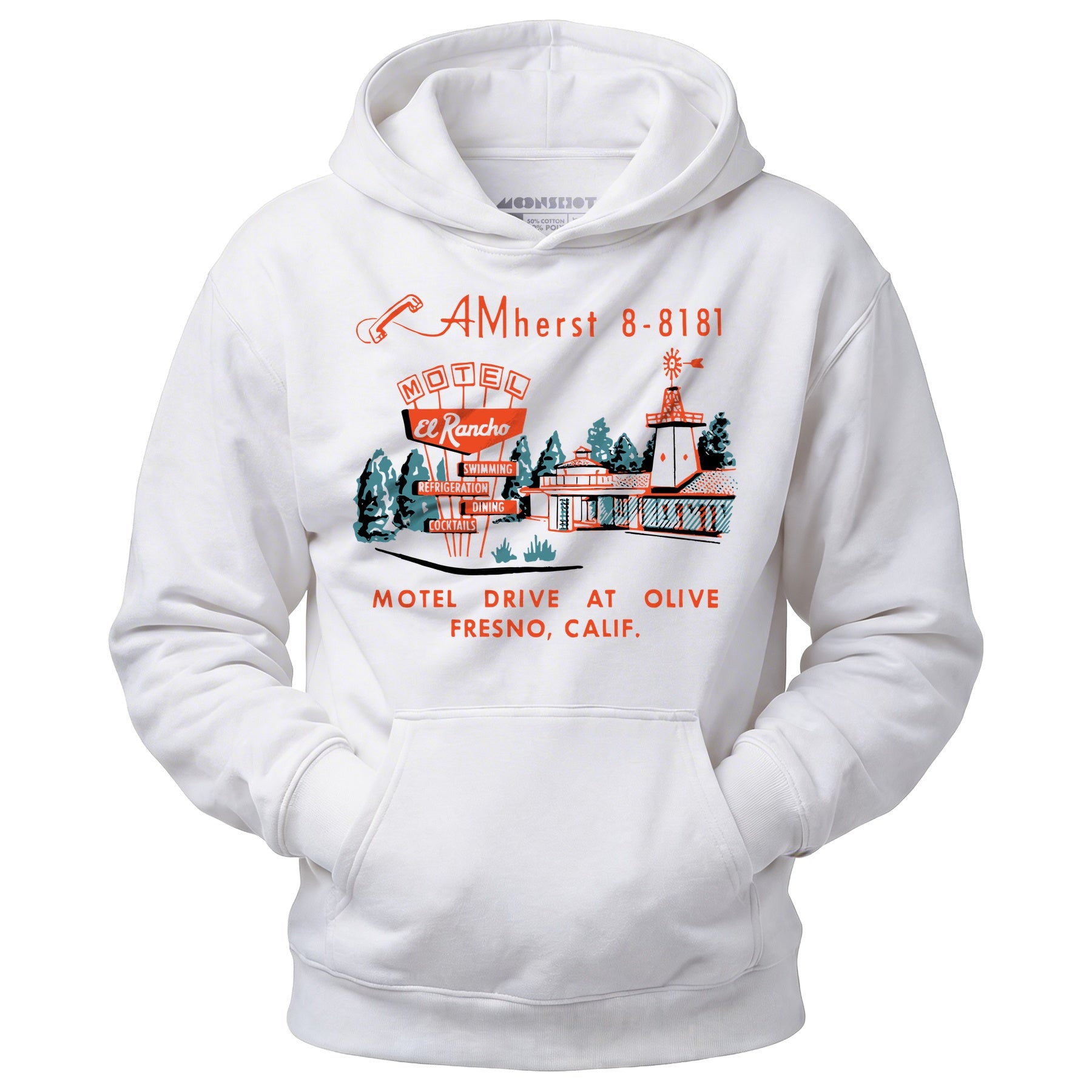 El Rancho Motel - Fresno, CA - Vintage Motel - Unisex Hoodie