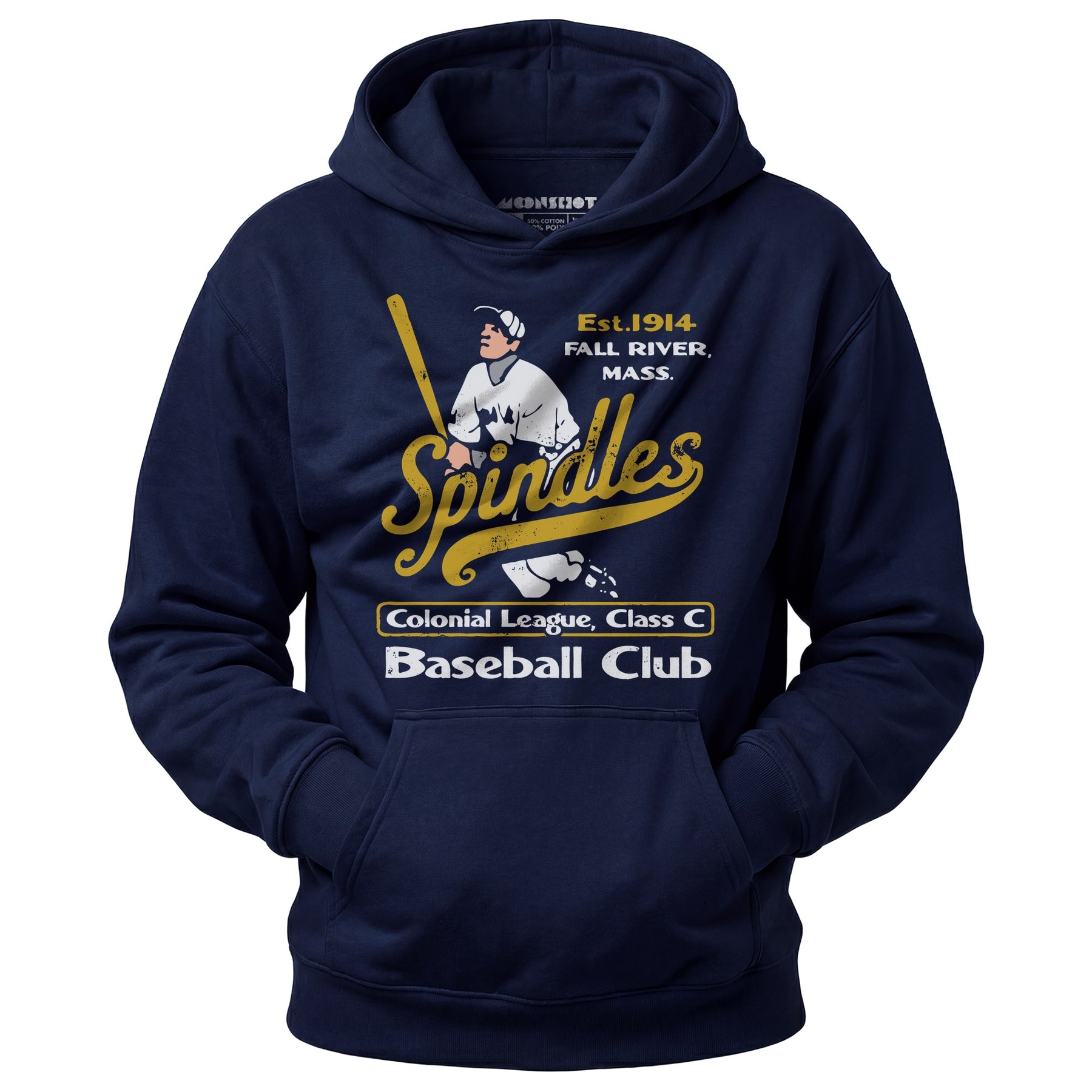 Fall River Spindles - Massachusetts - Vintage Defunct Baseball Teams - Unisex Hoodie