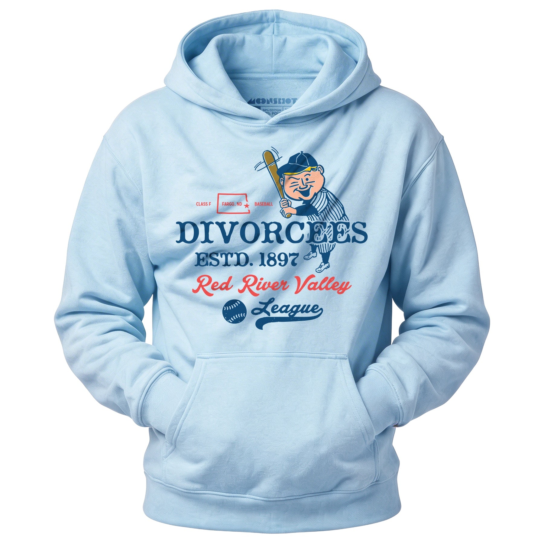 Fargo Divorcees - North Dakota - Vintage Defunct Baseball Teams - Unisex Hoodie