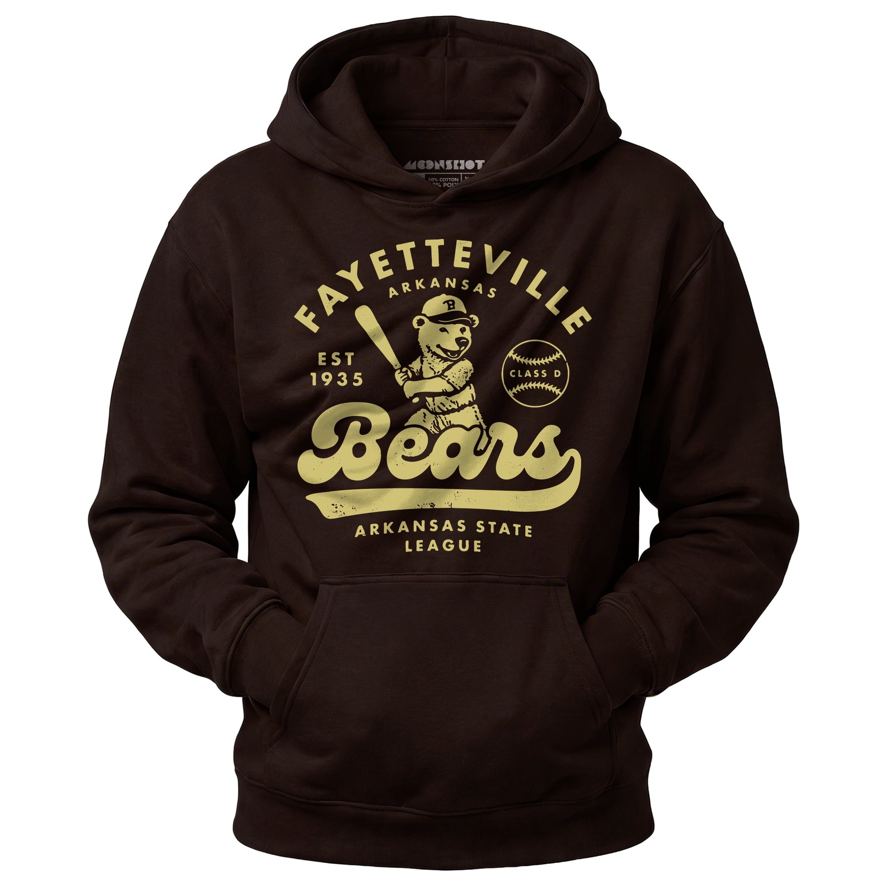 Fayetteville Bears - Arkansas - Vintage Defunct Baseball Teams - Unisex Hoodie