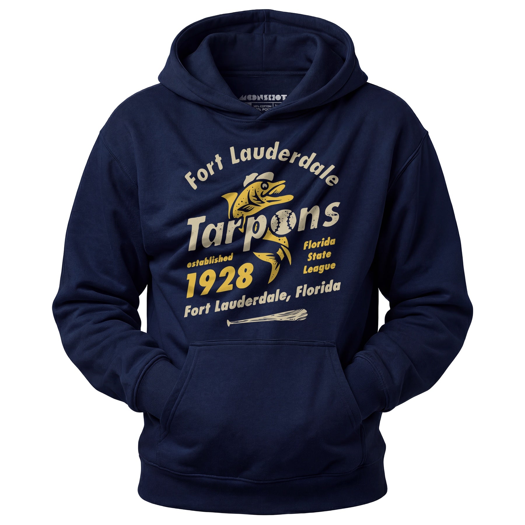 Fort Lauderdale Tarpons - Florida - Vintage Defunct Baseball Teams - Unisex Hoodie