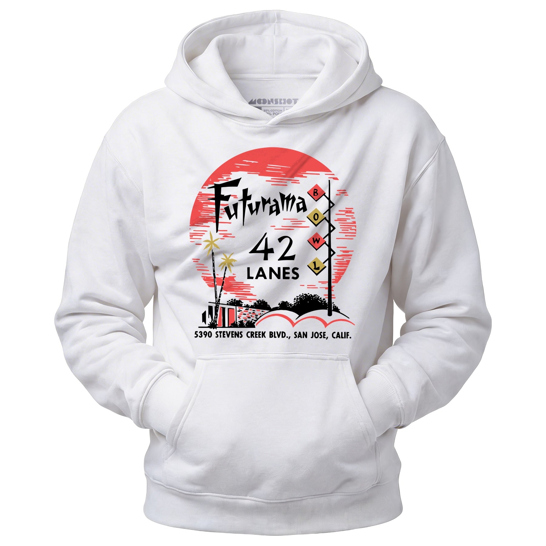 Futurama Lanes - San Jose, CA - Vintage Bowling Alley - Unisex Hoodie