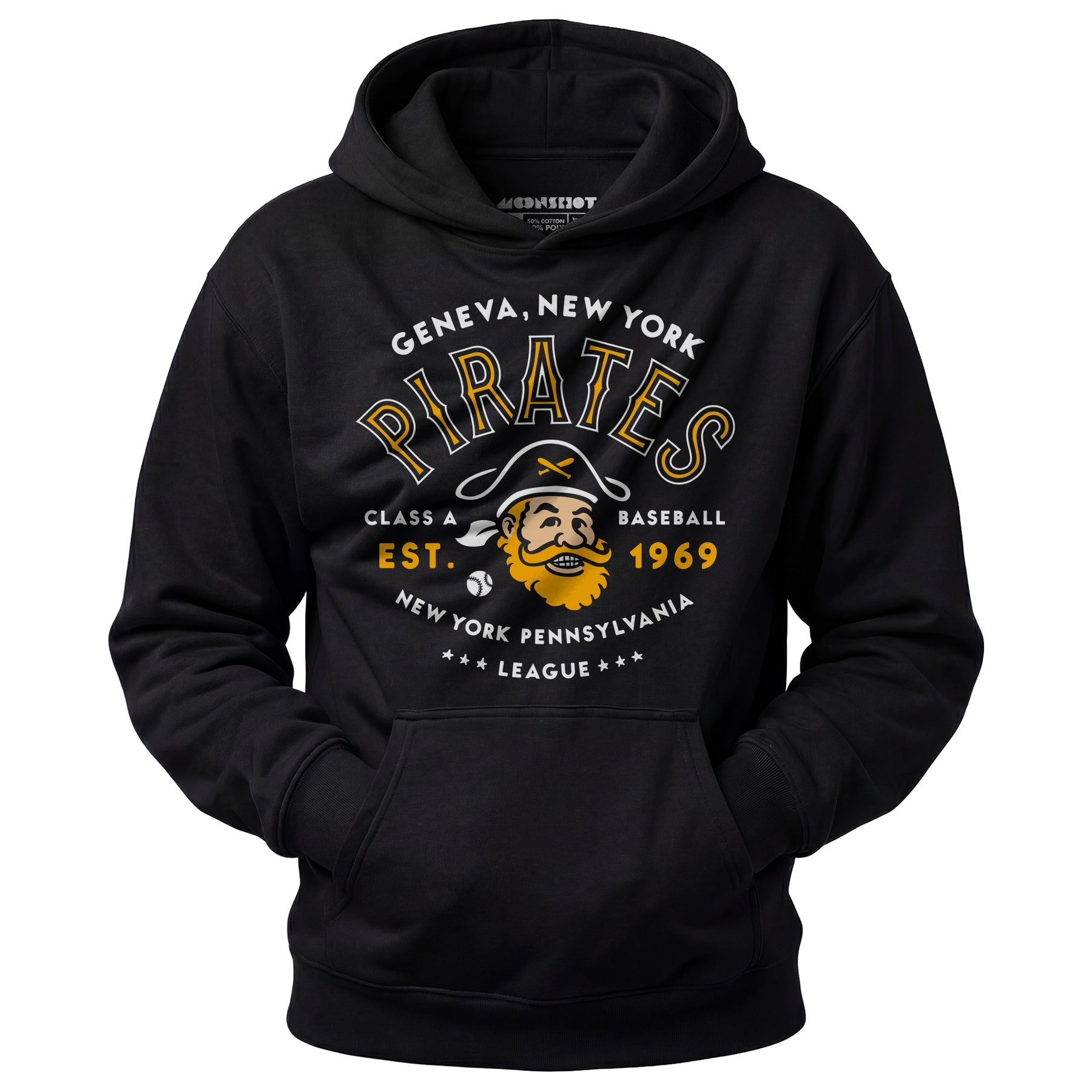 Geneva Pirates - New York - Vintage Defunct Baseball Teams - Unisex Hoodie