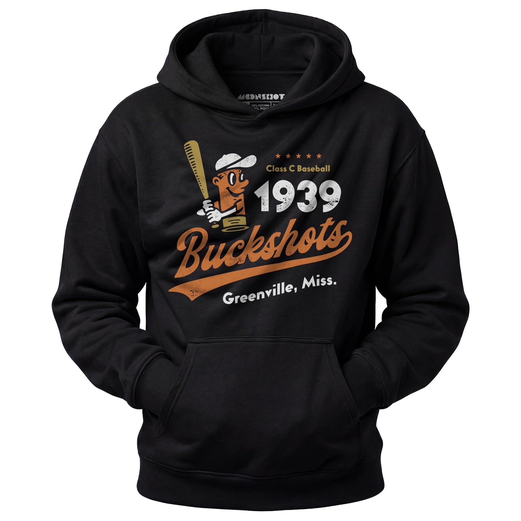Greenville Buckshots - Mississippi - Vintage Defunct Baseball Teams - Unisex Hoodie