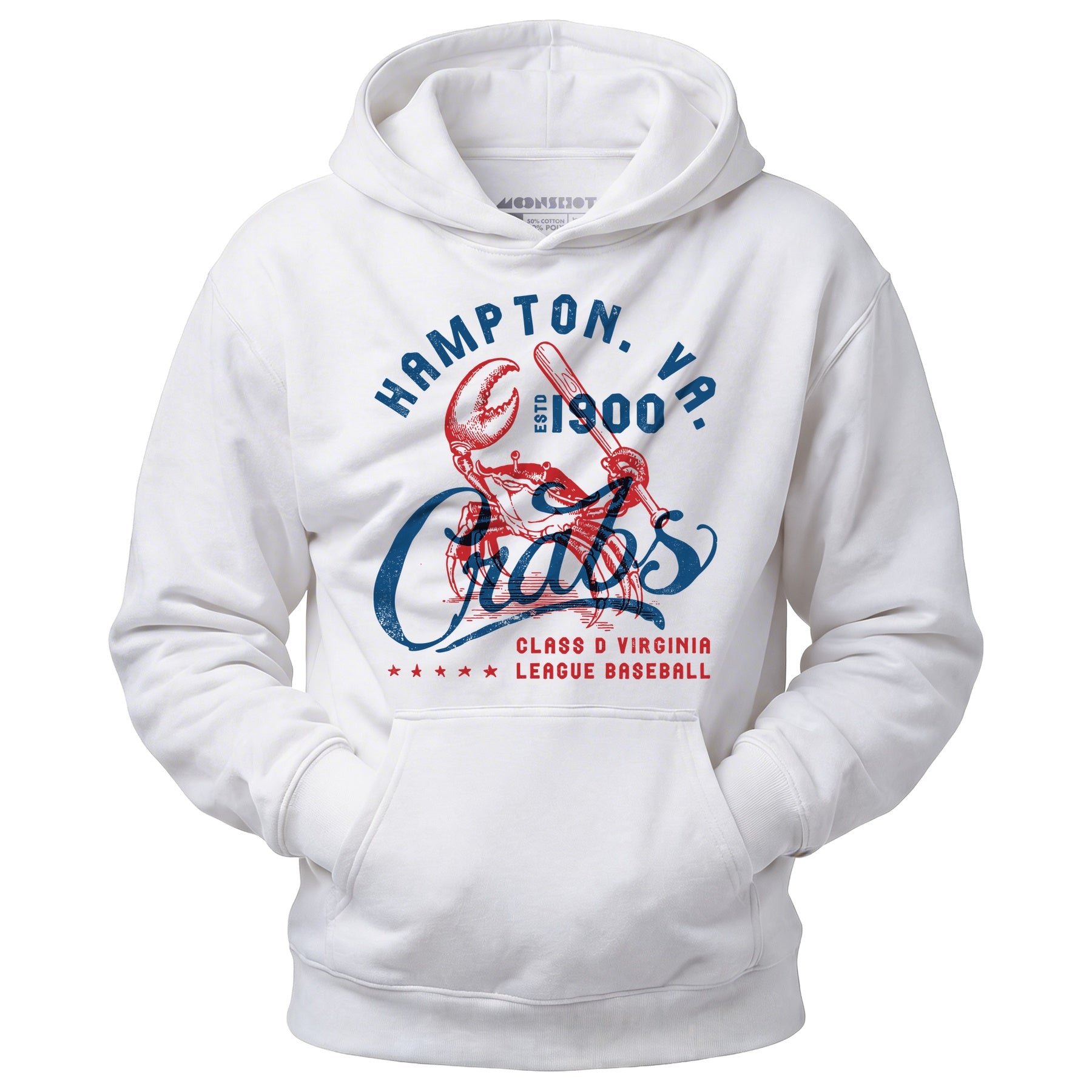 Hampton Crabs - Virginia - Vintage Defunct Baseball Teams - Unisex Hoodie