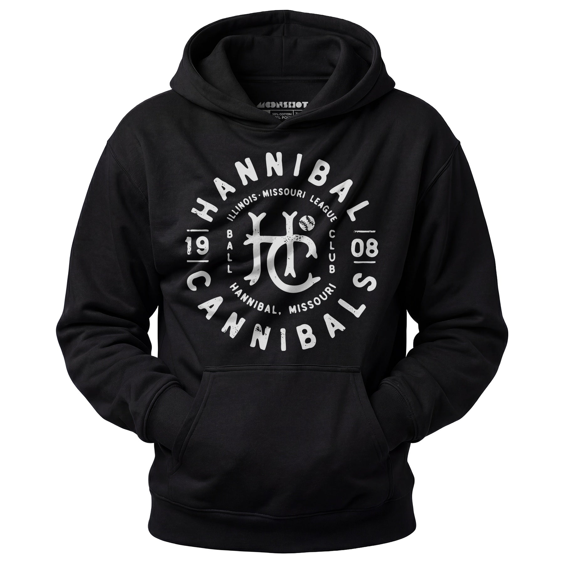 Hannibal Cannibals - Missouri - Vintage Defunct Baseball Teams - Unisex Hoodie