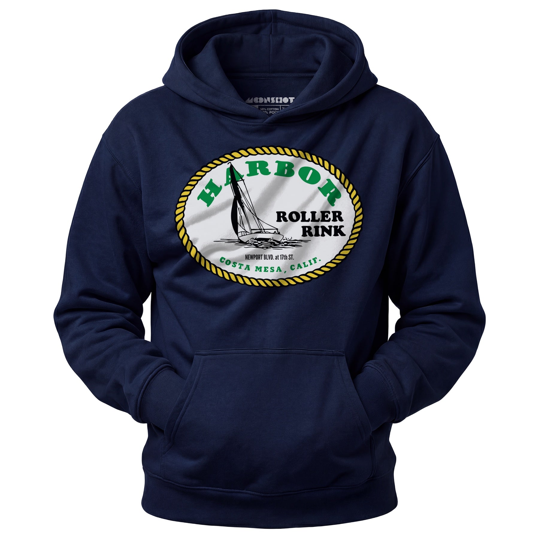 Harbor Roller Rink - Costa Mesa, CA - Vintage Roller Rink - Unisex Hoodie