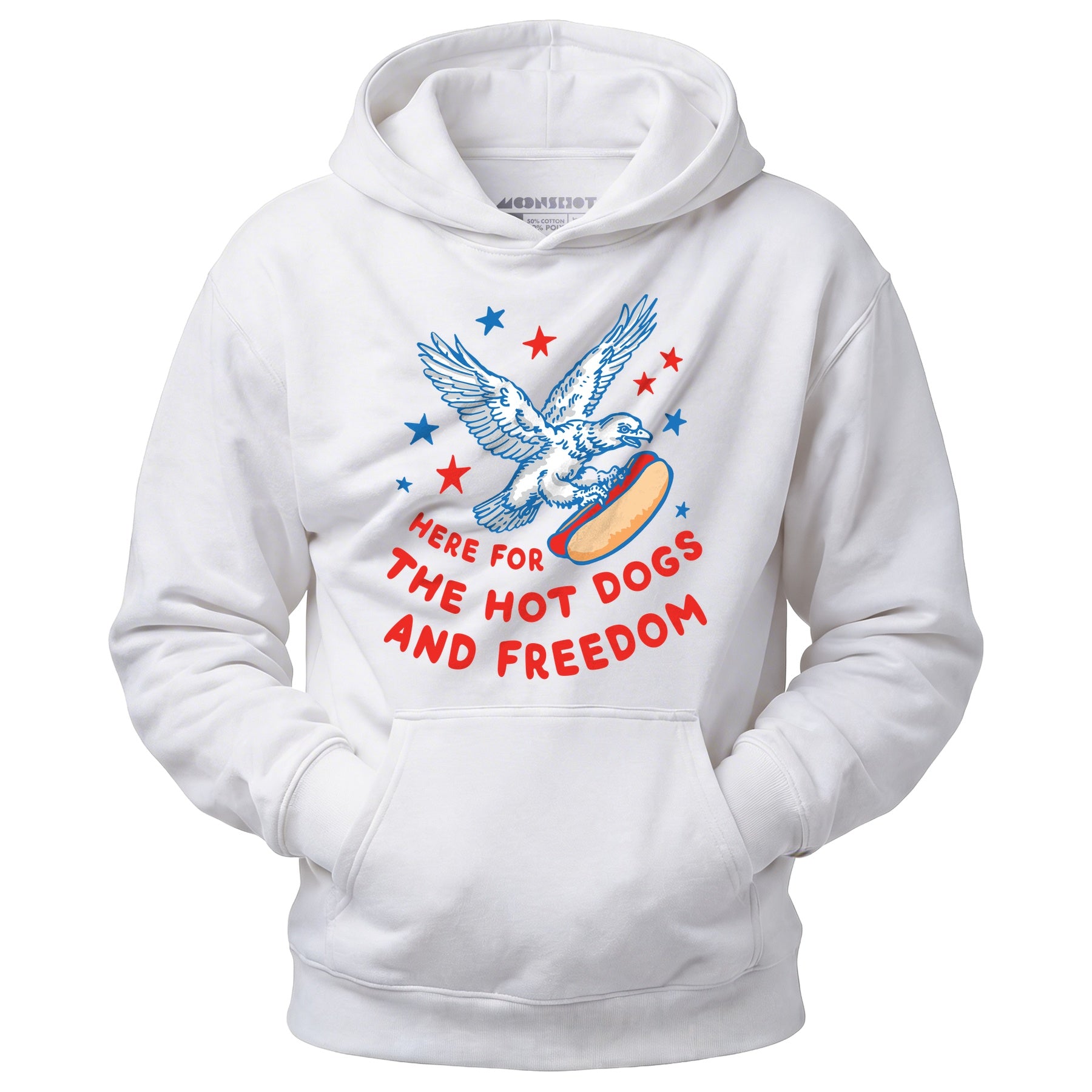 Here For The Hot Dogs and Freedom - Unisex Hoodie