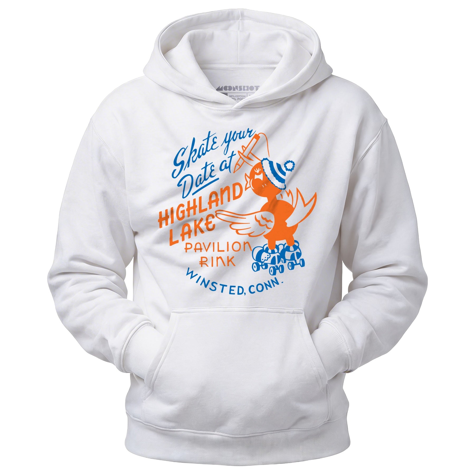 Highland Lake Pavilion Rink - Winsted, CT - Vintage Roller Rink - Unisex Hoodie
