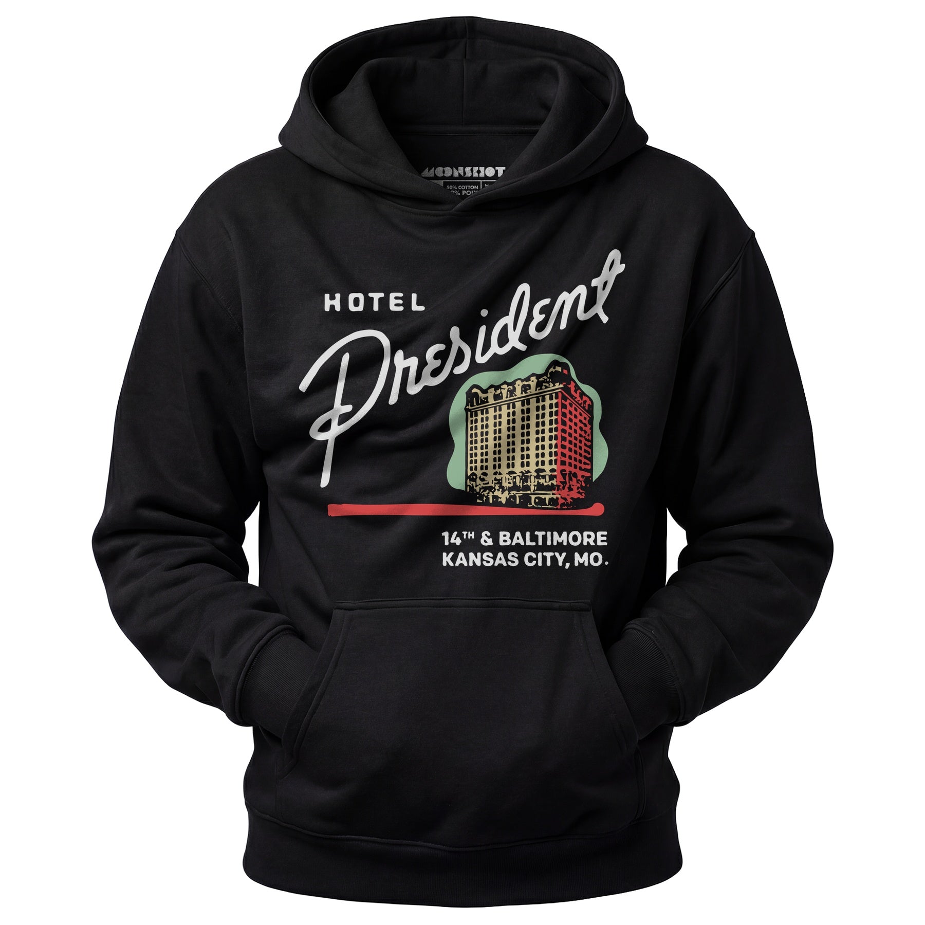 Hotel President - Kansas City, MO - Vintage Hotel - Unisex Hoodie