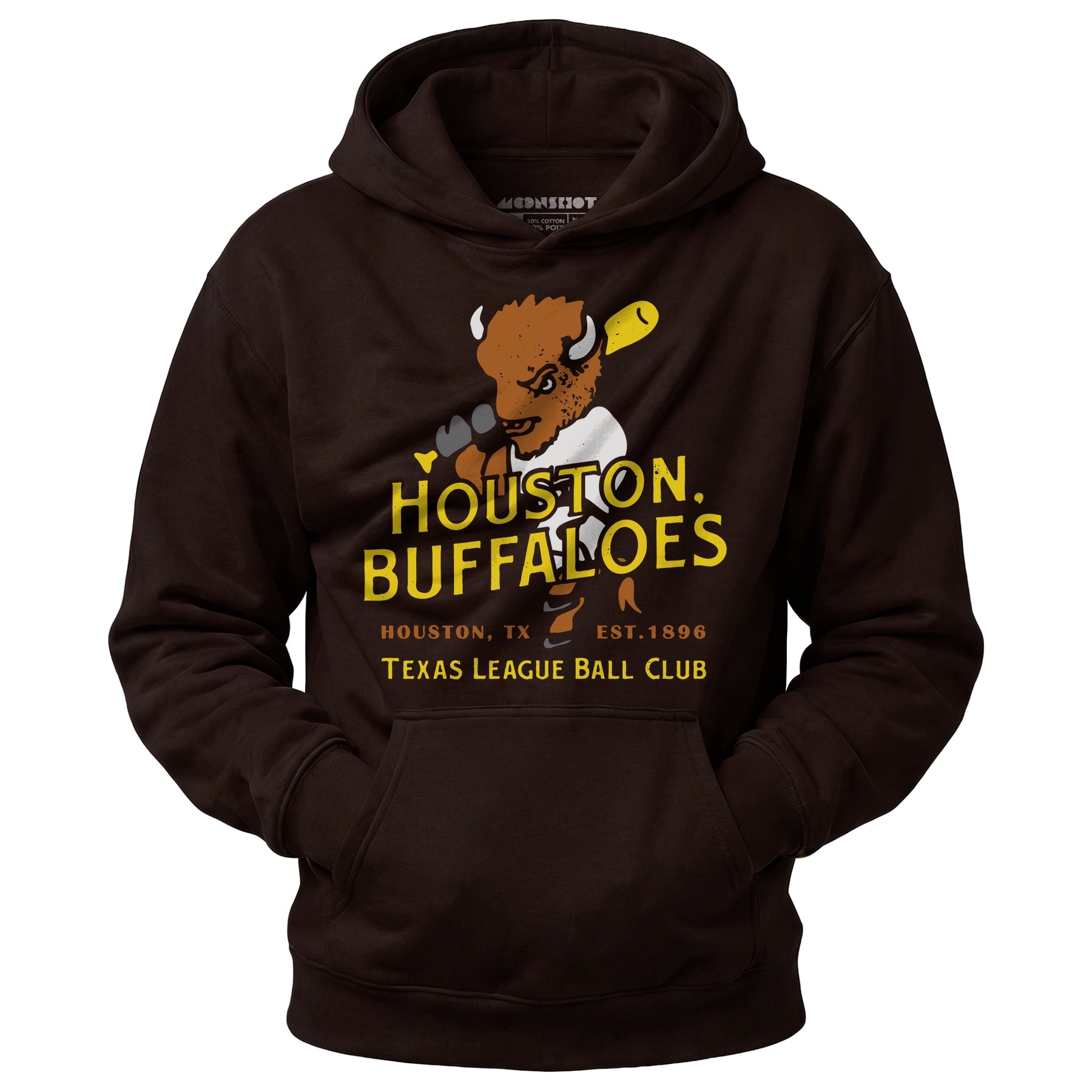 Houston Buffaloes - Texas - Vintage Defunct Baseball Teams - Unisex Hoodie