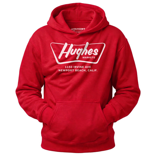 Hughes Markets - Newport Beach, CA - Vintage Grocery Store - Unisex Hoodie