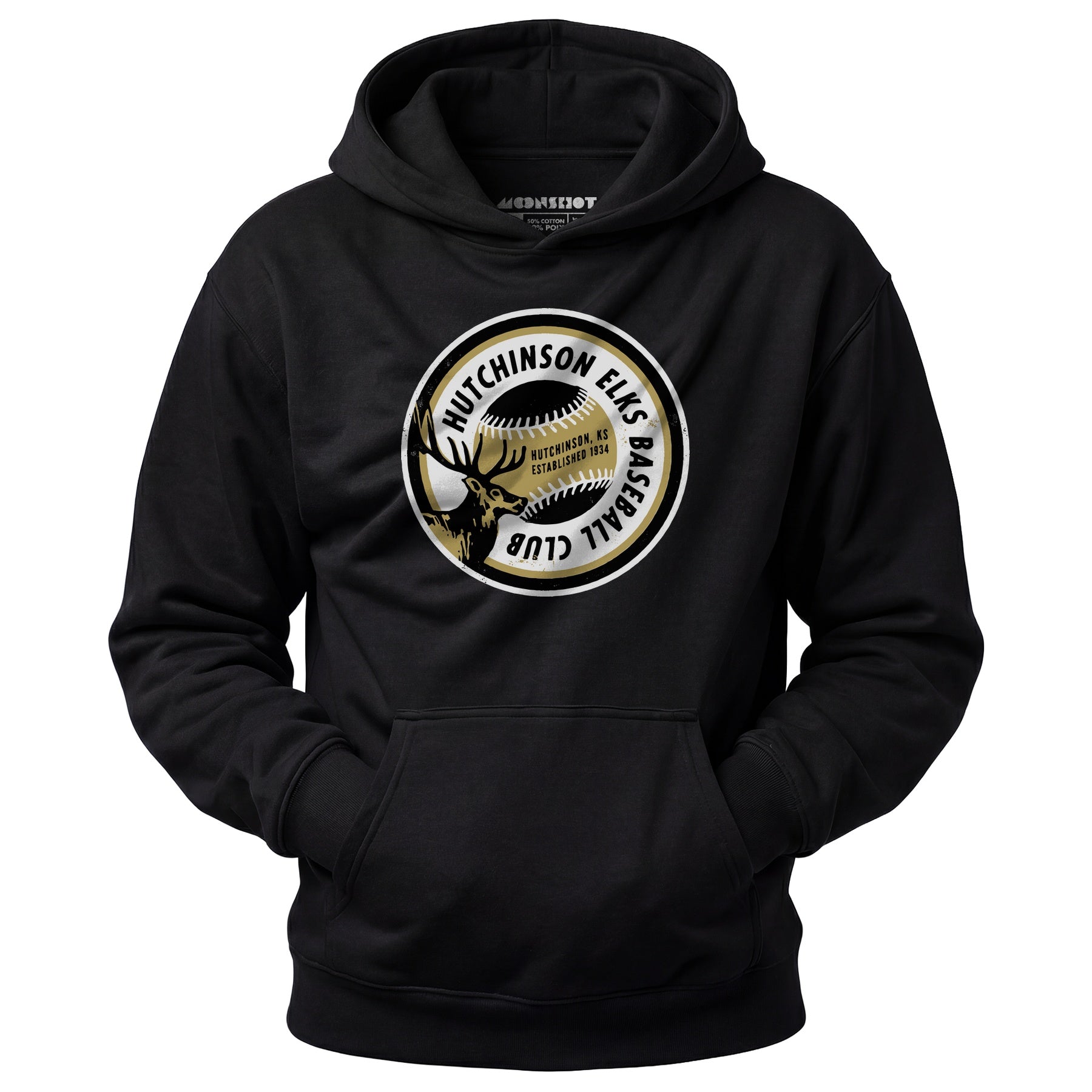 Hutchinson Elks - Kansas - Vintage Defunct Baseball Teams - Unisex Hoodie