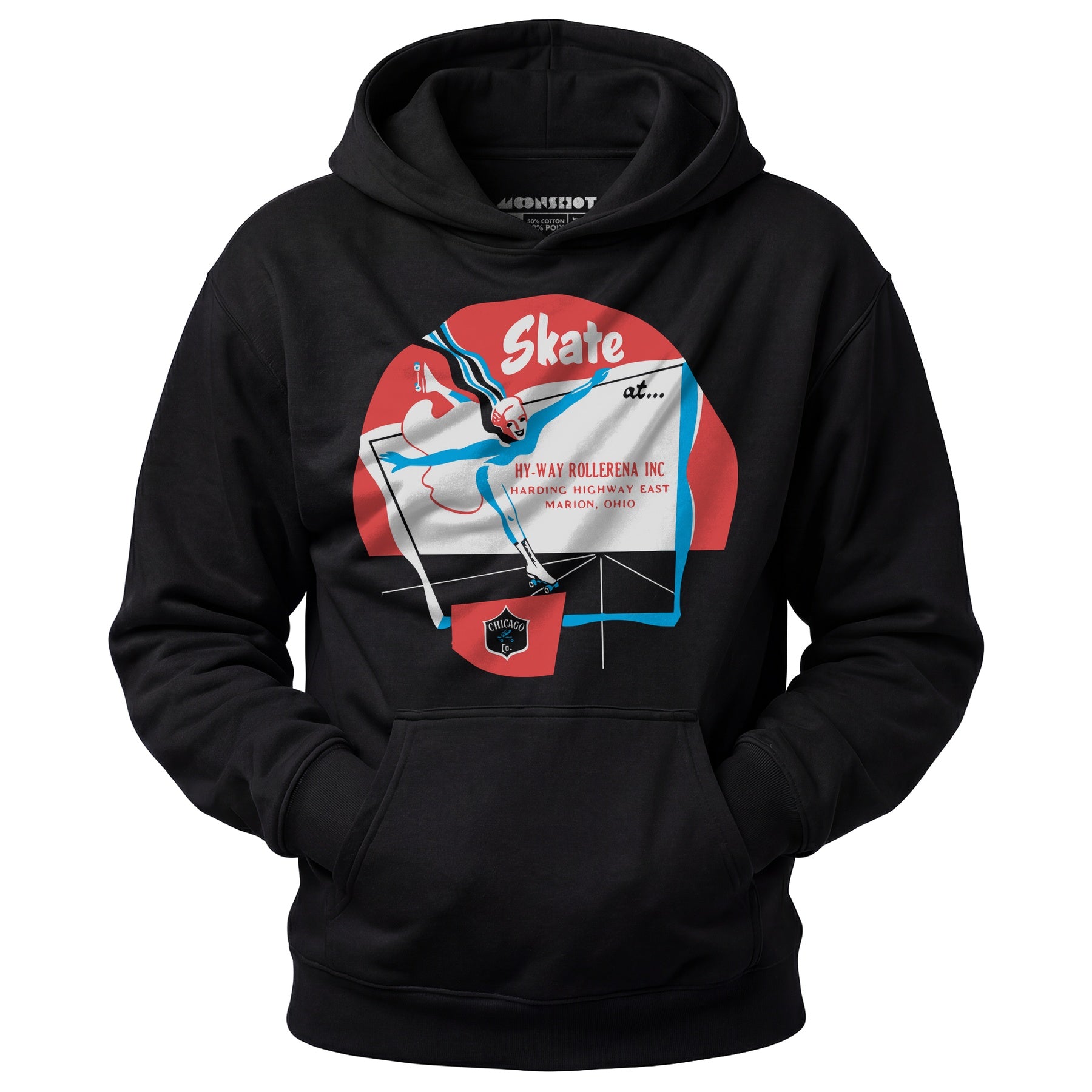Hy-Way Rollerena - Marion, OH - Vintage Roller Rink - Unisex Hoodie