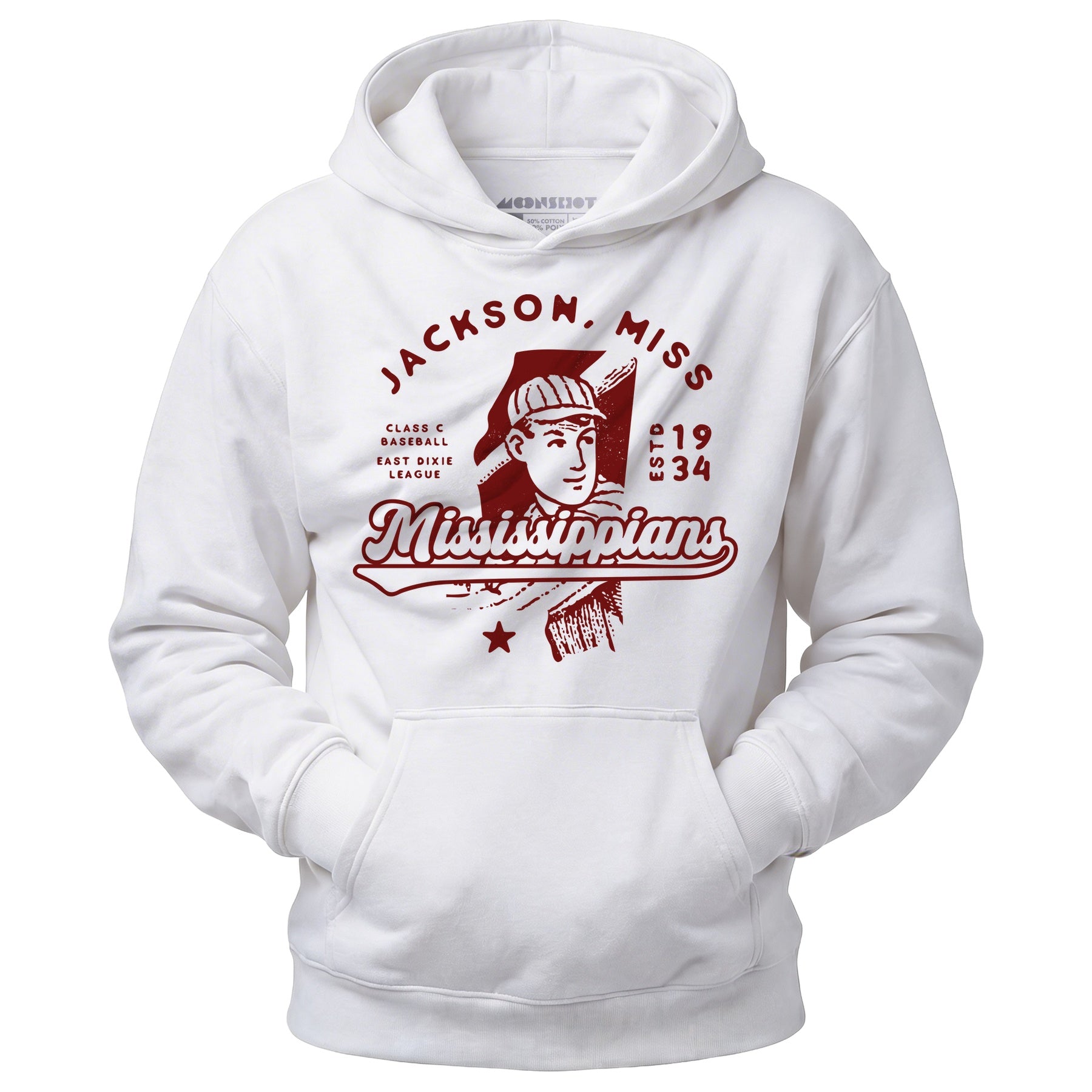 Jackson Mississippians - Mississippi - Vintage Defunct Baseball Teams - Unisex Hoodie