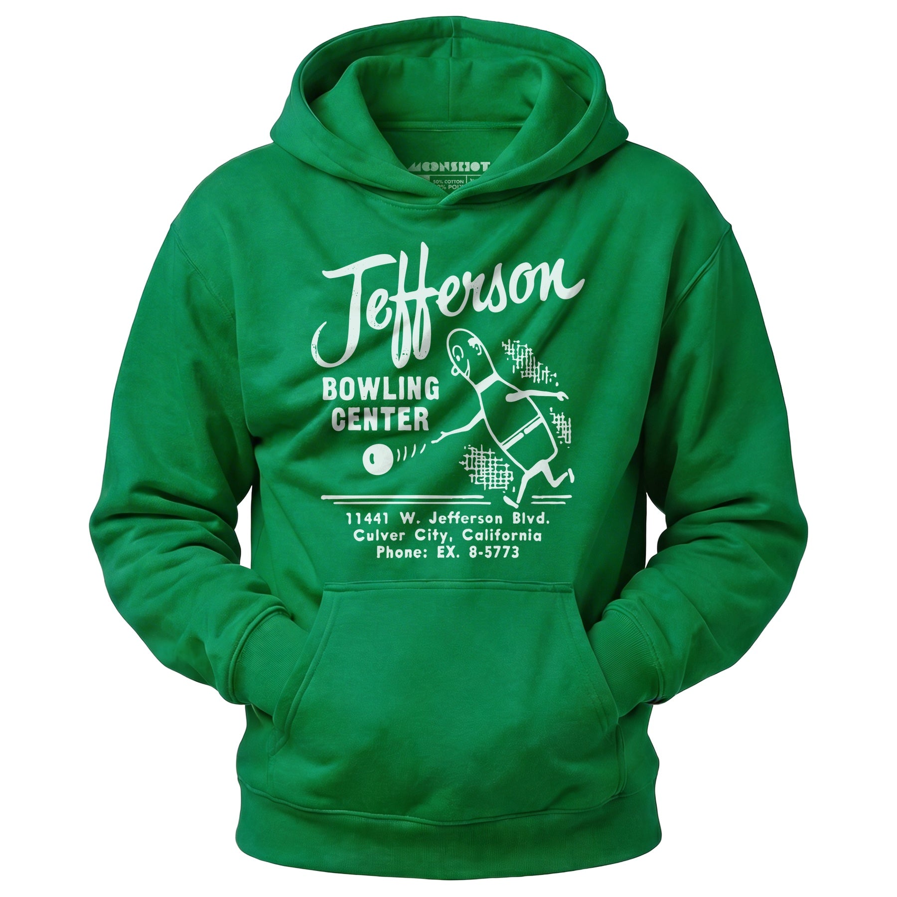 Jefferson Bowling Center - Culver City, CA - Vintage Bowling Alley - Unisex Hoodie