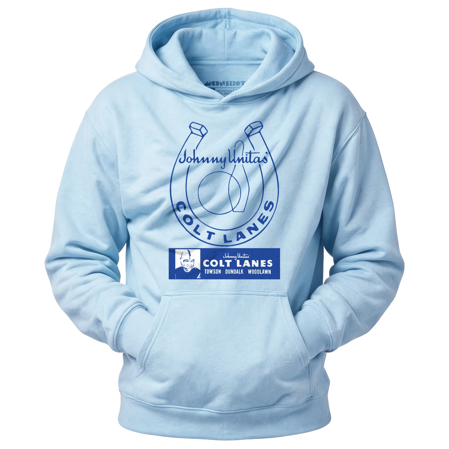 Johnny Unitas Colt Lanes - Maryland - Vintage Bowling Alley - Unisex Hoodie