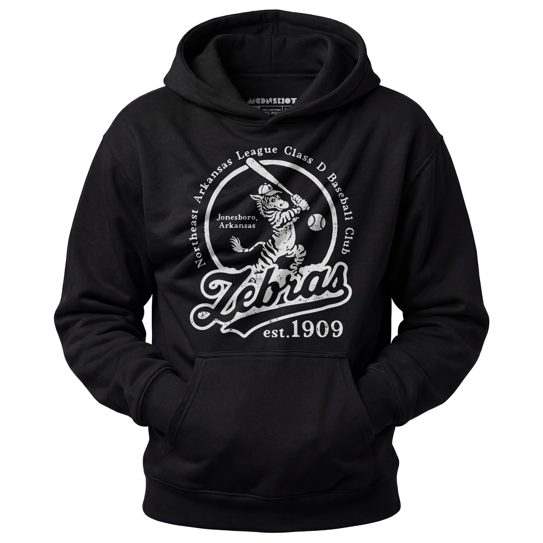 Jonesboro Zebras - Arkansas - Vintage Defunct Baseball Teams - Unisex Hoodie