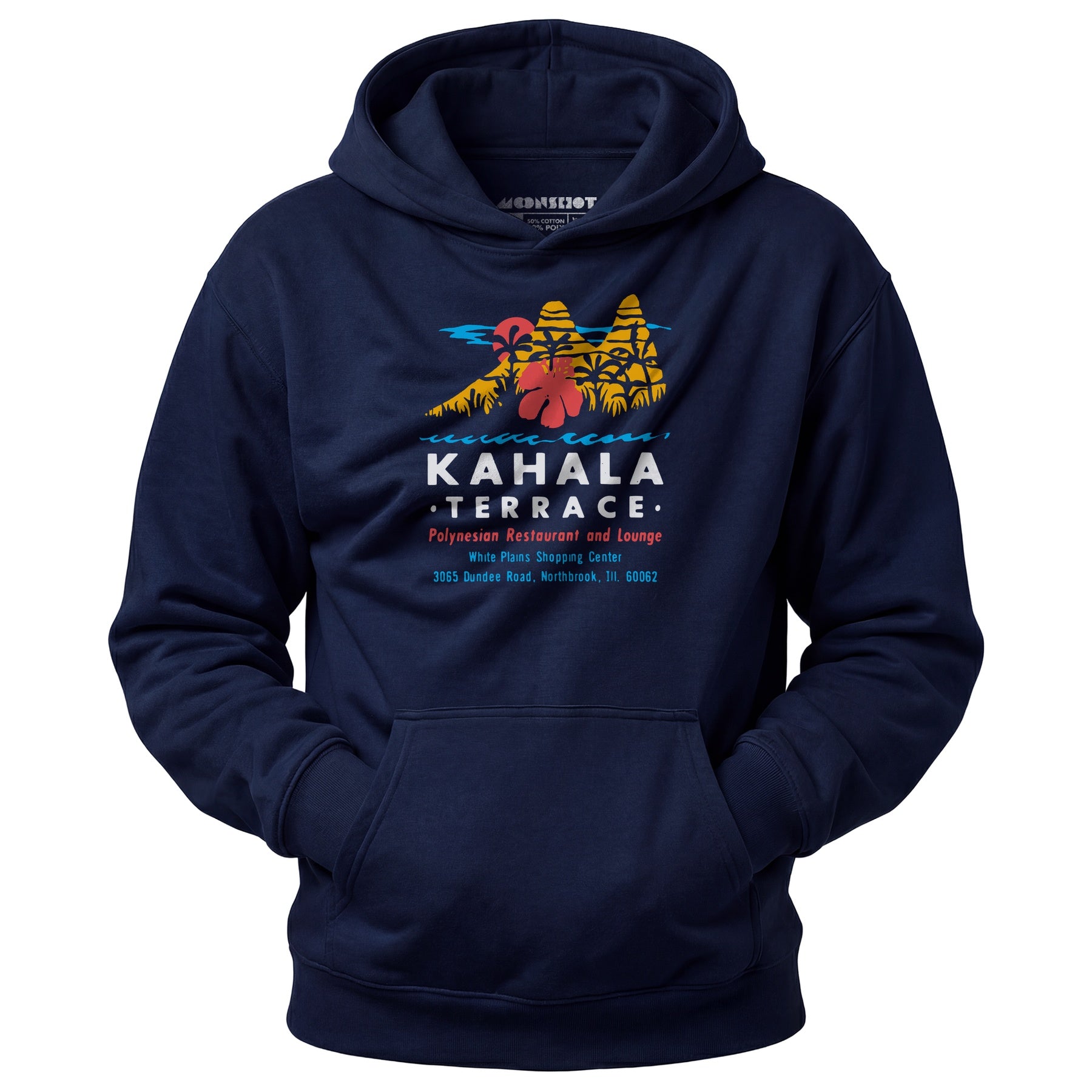 Kahala Terrace - White Plains, IL - Vintage Tiki Bar - Unisex Hoodie