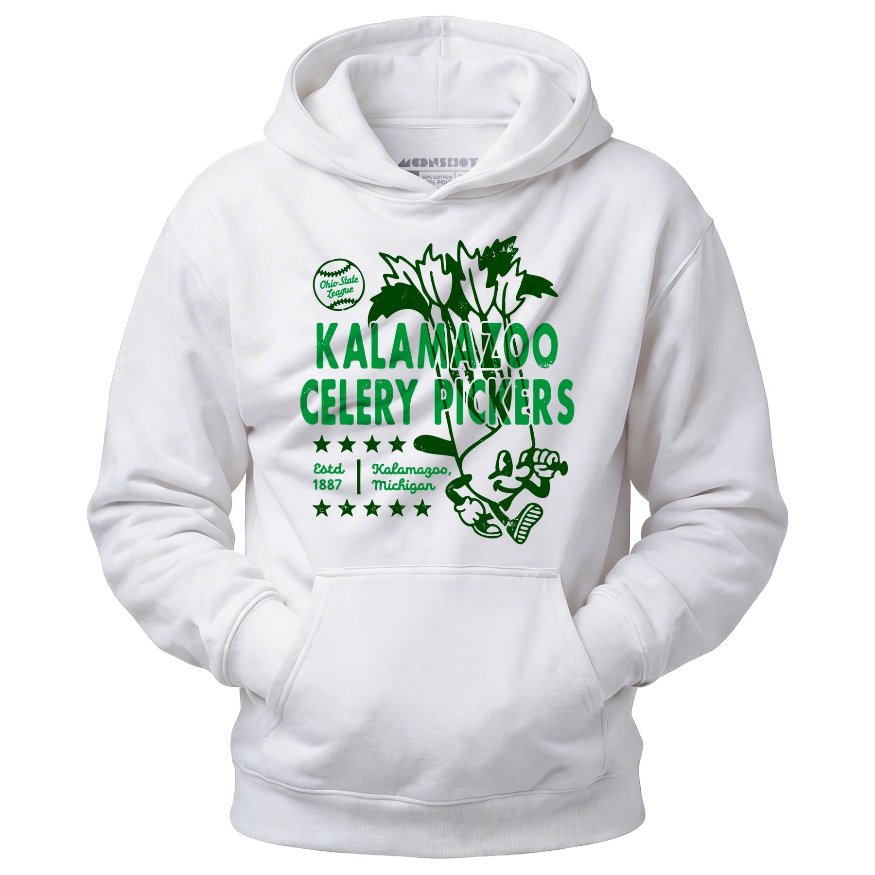 Kalamazoo Celery Pickers - Michigan - Vintage Defunct Baseball Teams - Unisex Hoodie