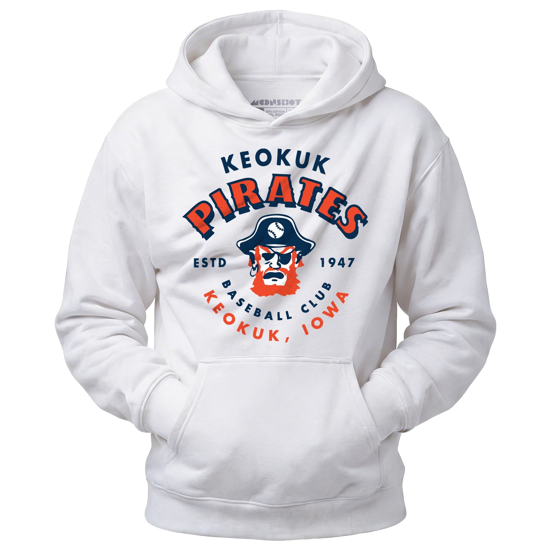 Keokuk Pirates - Iowa - Vintage Defunct Baseball Teams - Unisex Hoodie