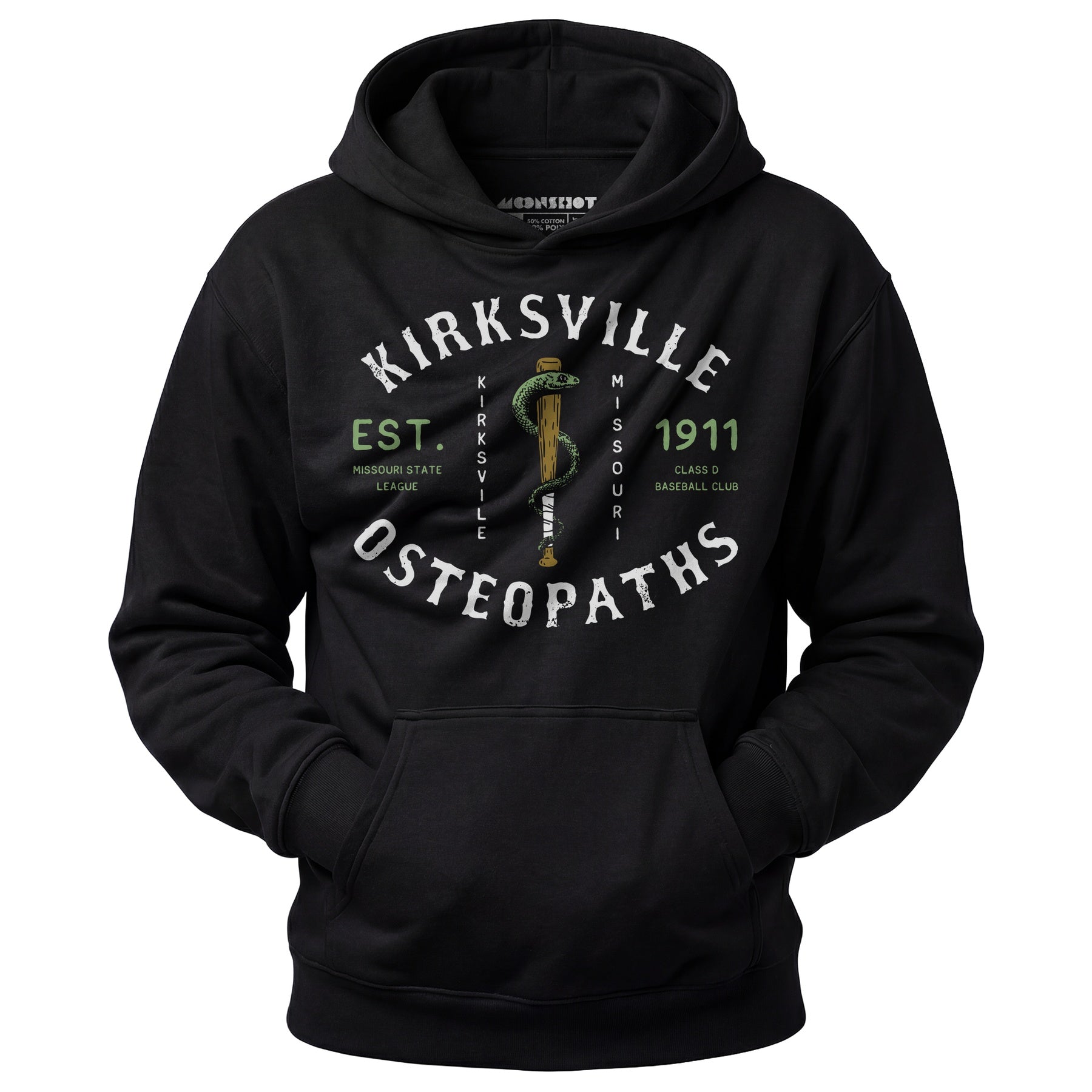 Kirksville Osteopaths - Missouri - Vintage Defunct Baseball Teams - Unisex Hoodie