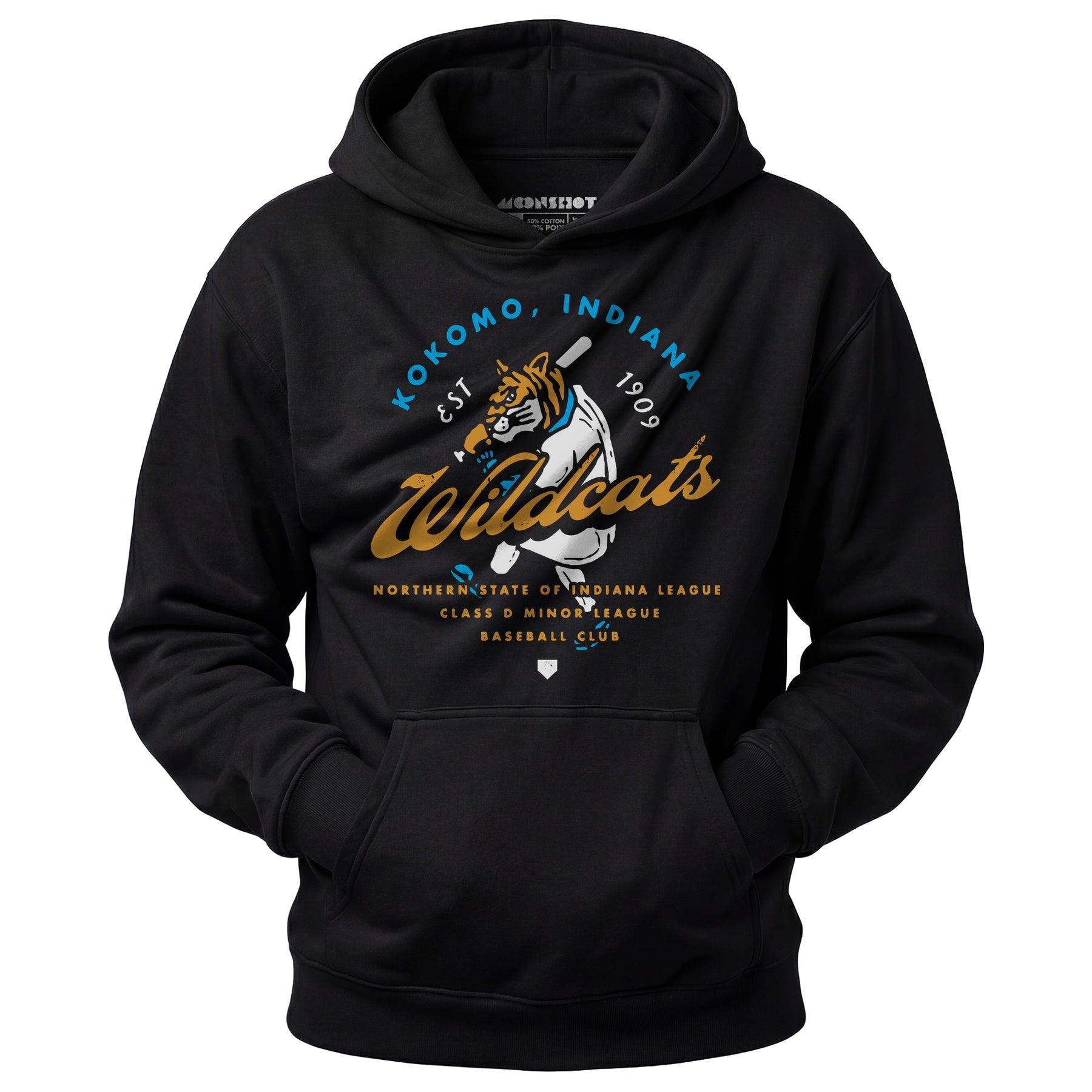 Kokomo Wildcats - Indiana - Vintage Defunct Baseball Teams - Unisex Hoodie