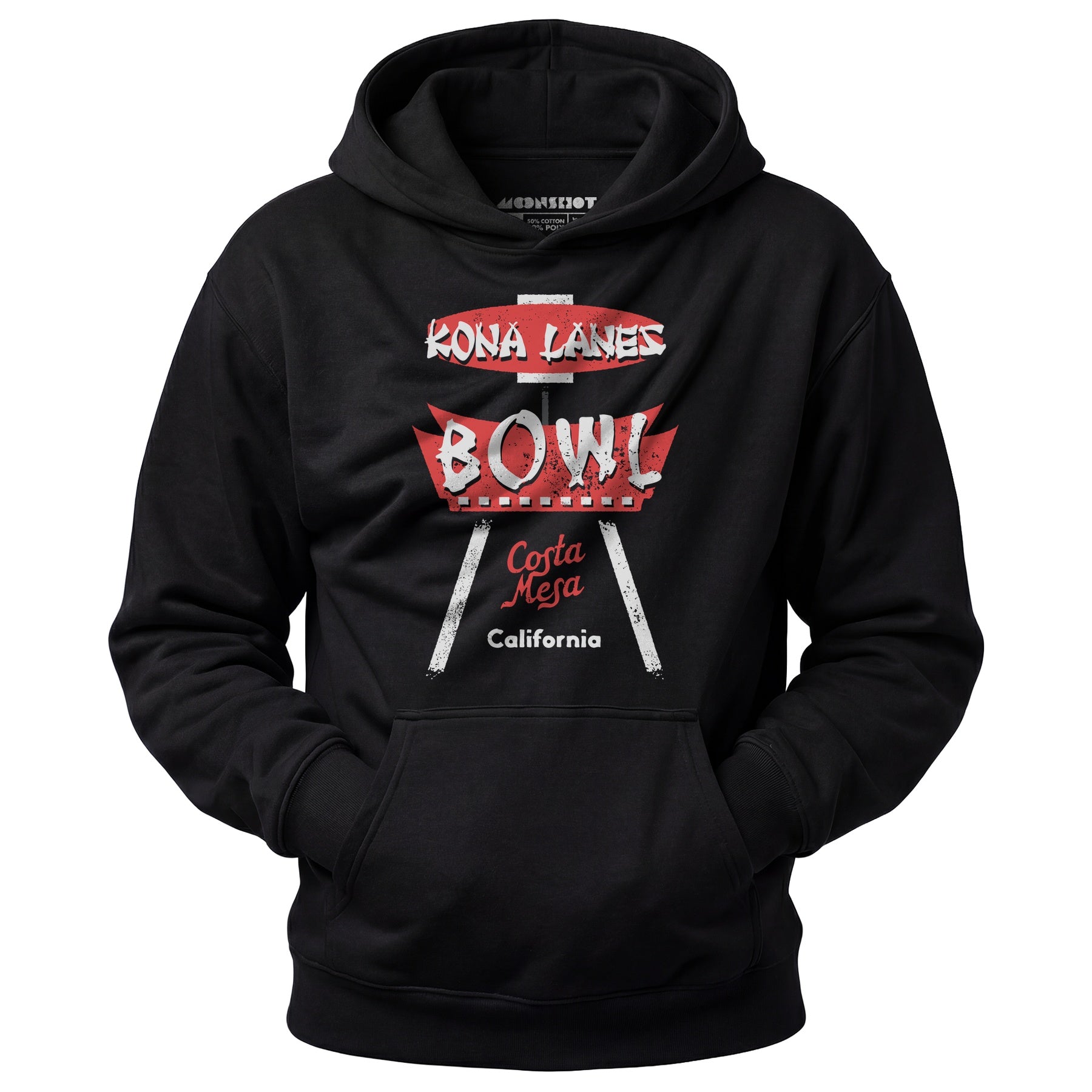 Kona Lanes - Costa Mesa, CA - Vintage Bowling Alley - Unisex Hoodie