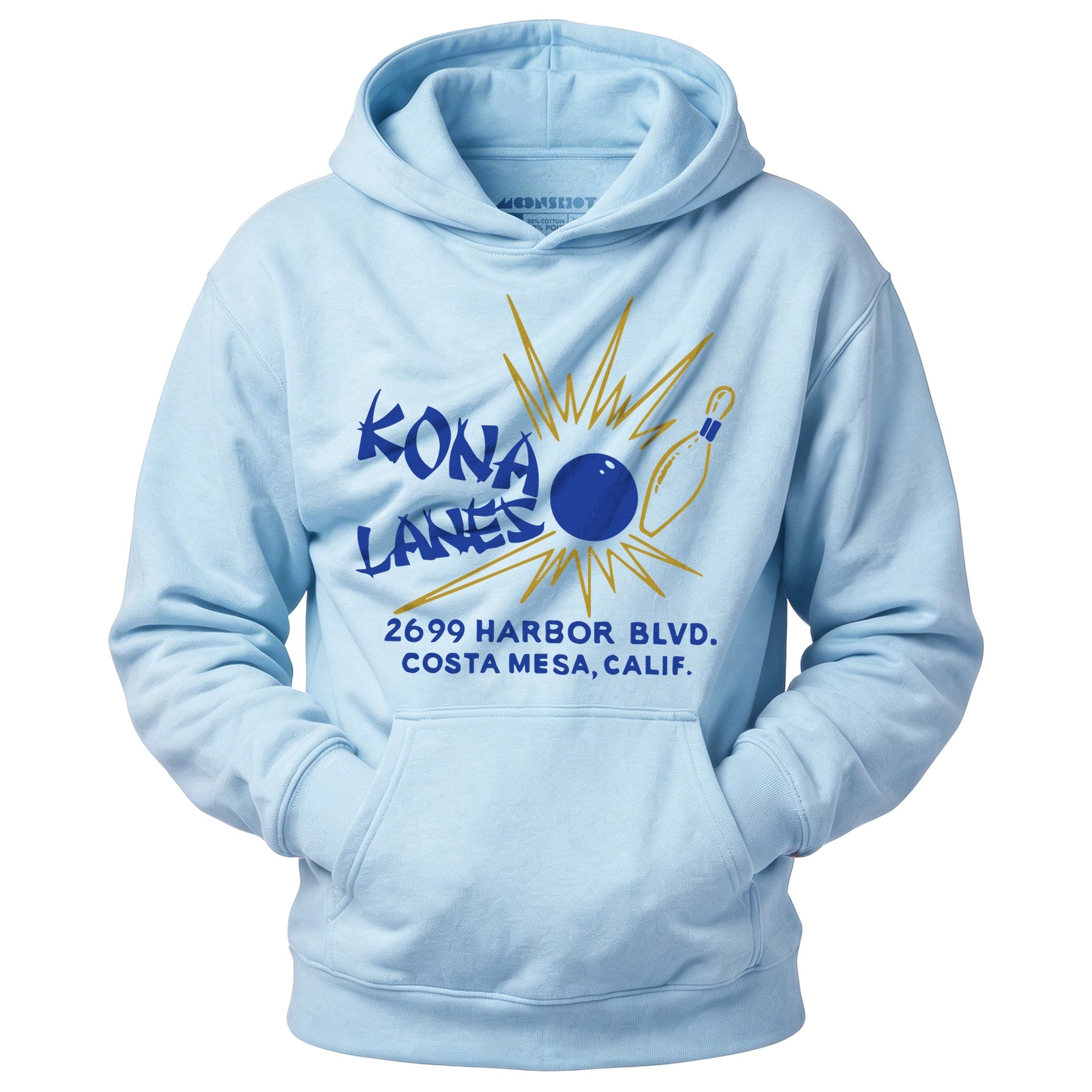 Kona Lanes v2 - Costa Mesa, CA - Vintage Bowling Alley - Unisex Hoodie