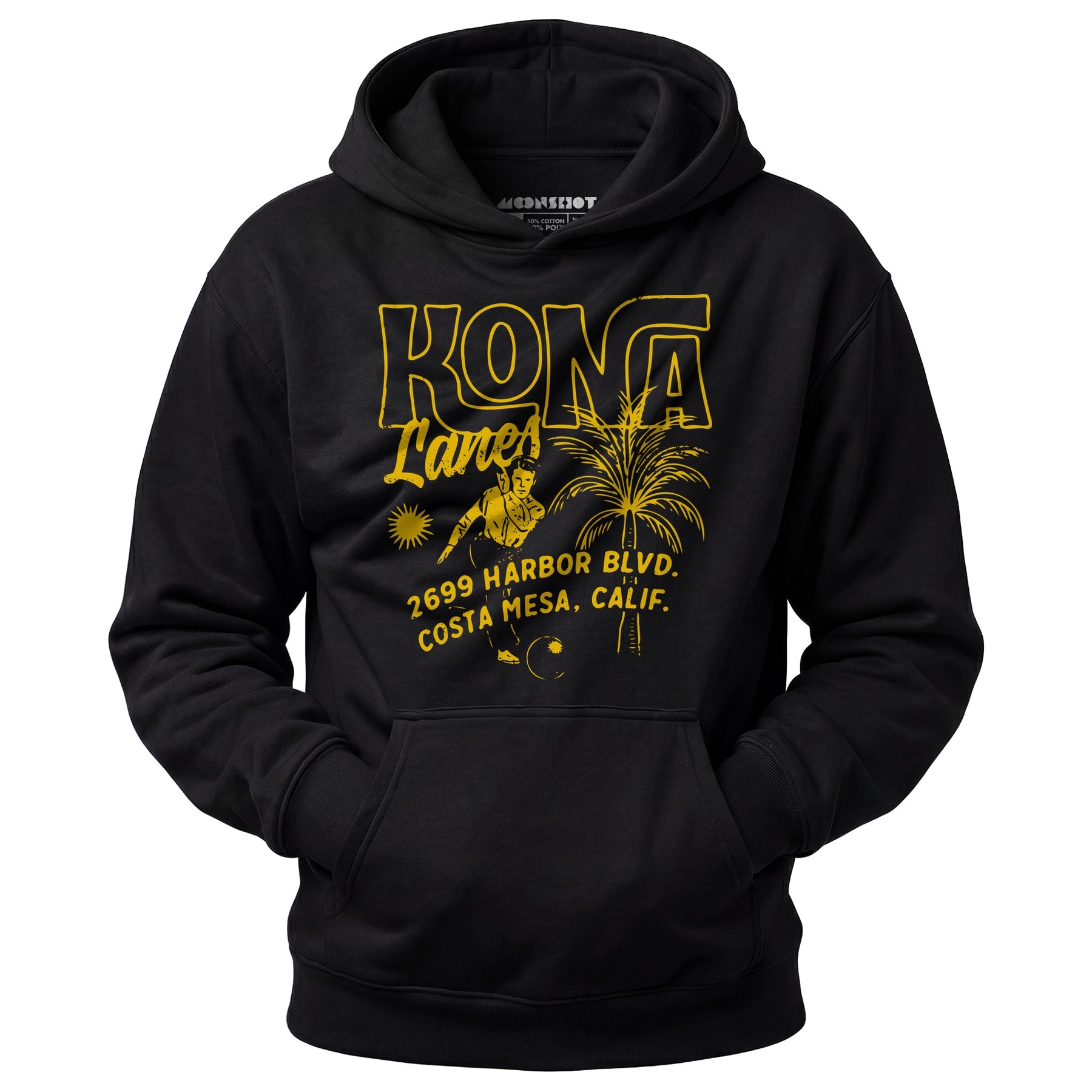 Kona Lanes v3 - Costa Mesa, CA - Vintage Bowling Alley - Unisex Hoodie