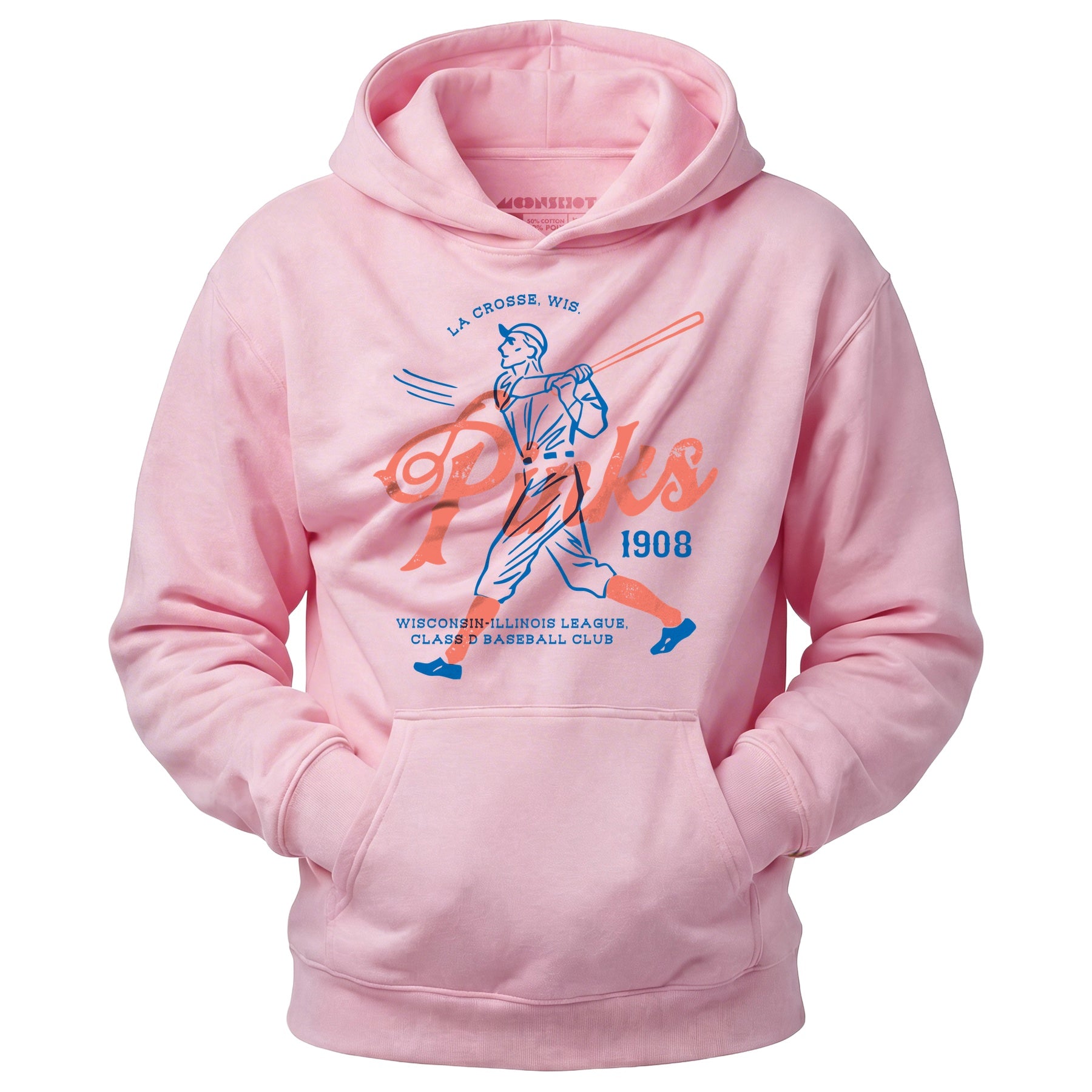 La Crosse Pinks - Wisconsin - Vintage Defunct Baseball Teams - Unisex Hoodie