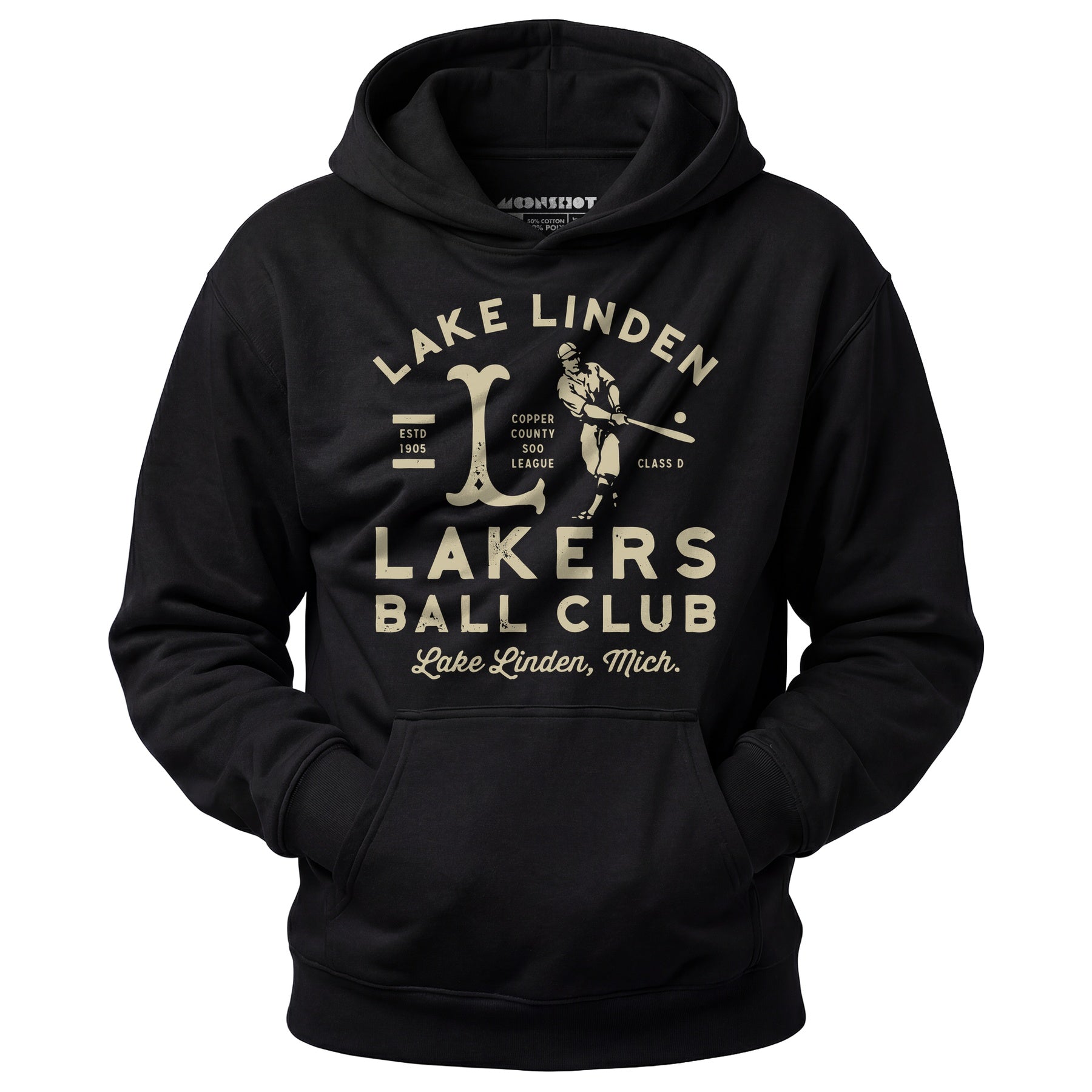 Lake Linden Lakers - Michigan - Vintage Defunct Baseball Teams - Unisex Hoodie