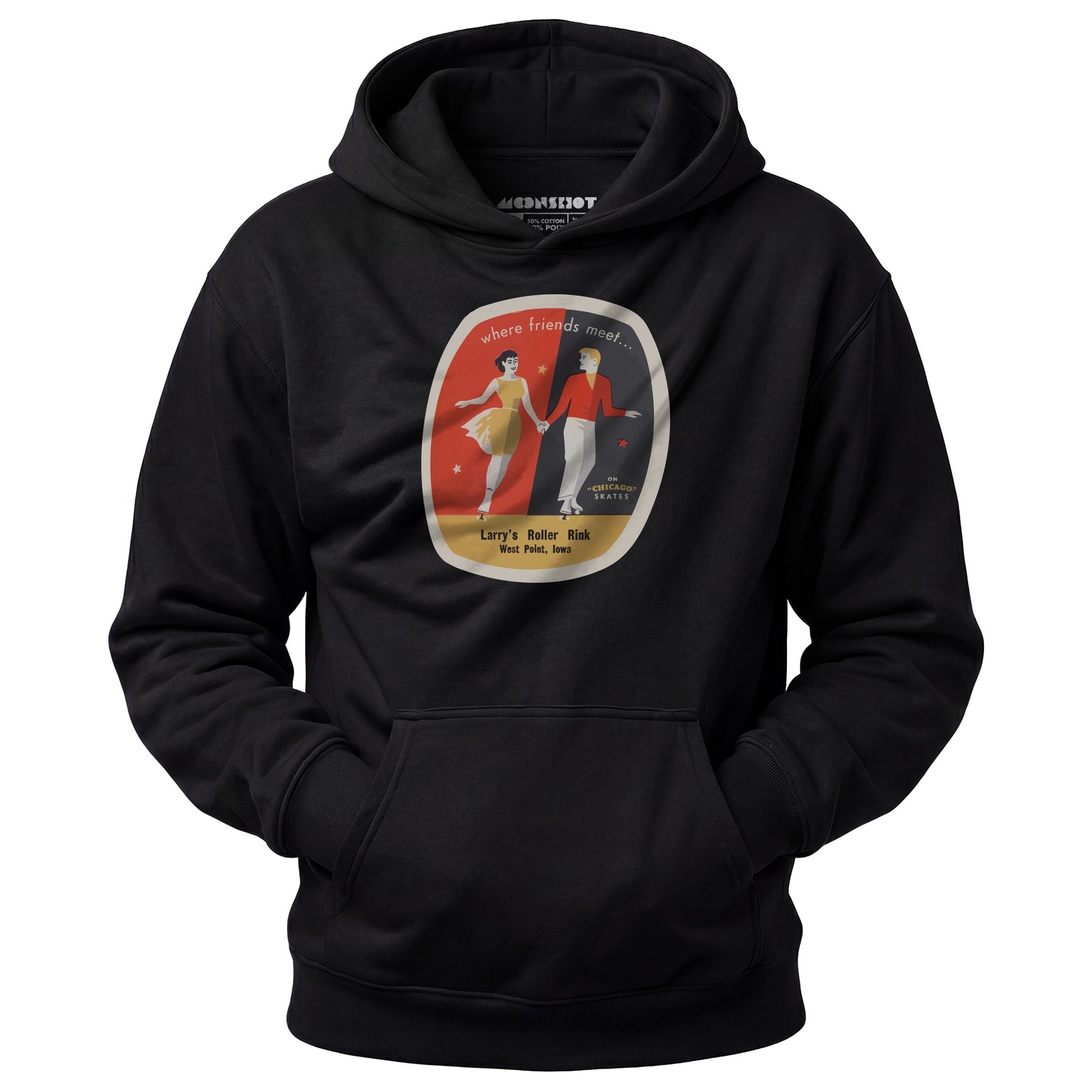 Larry's Roller Rink - West Point, IA - Vintage Roller Rink - Unisex Hoodie