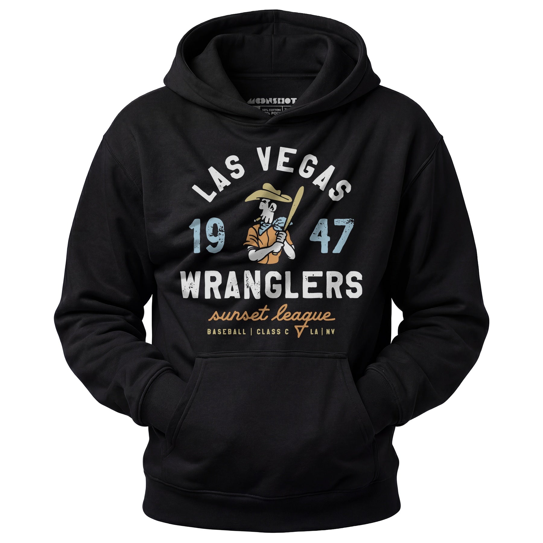 Las Vegas Wranglers - Nevada - Vintage Defunct Baseball Teams - Unisex Hoodie
