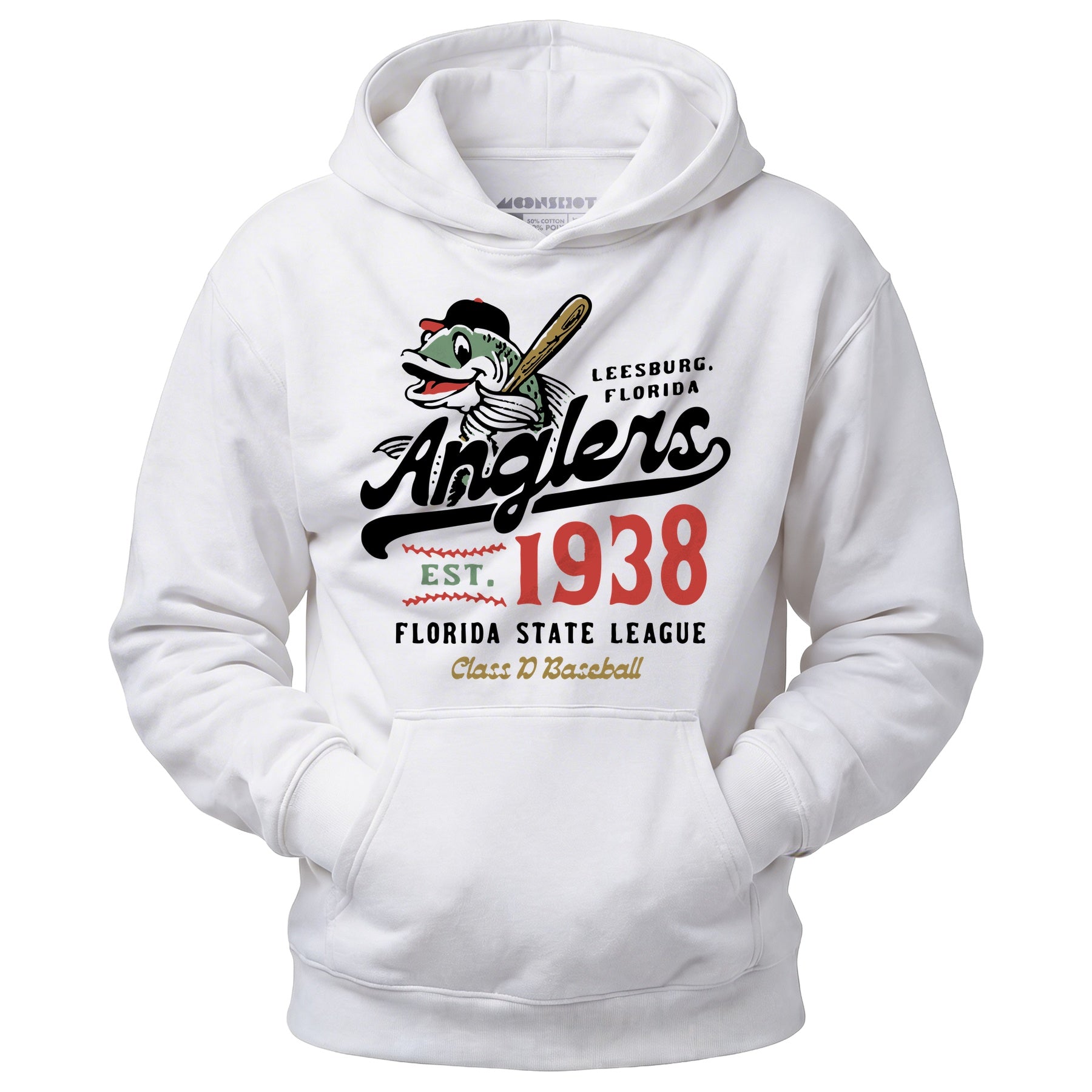 Leesburg Anglers - Florida - Vintage Defunct Baseball Teams - Unisex Hoodie
