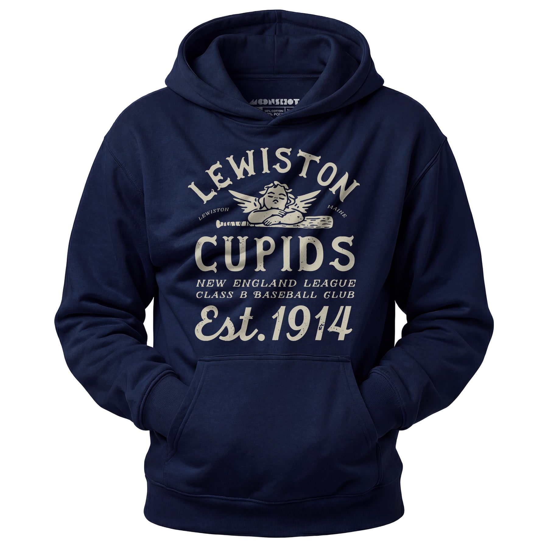 Lewiston Cupids - Maine - Vintage Defunct Baseball Teams - Unisex Hoodie