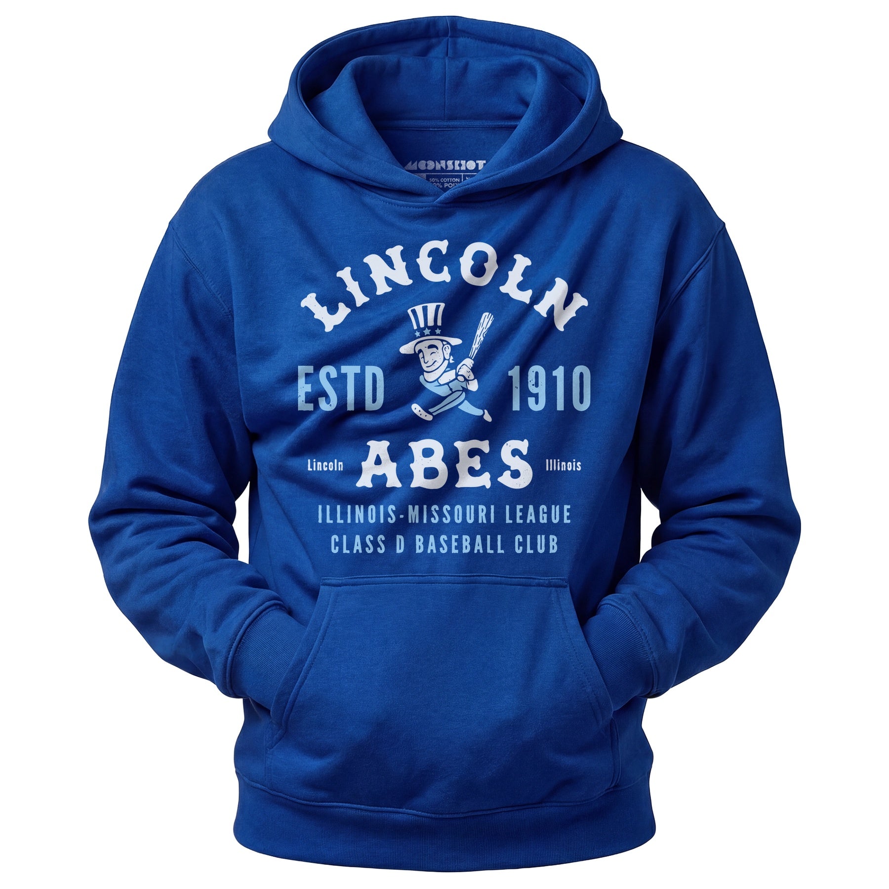 Lincoln Abes - Illinois - Vintage Defunct Baseball Teams - Unisex Hoodie