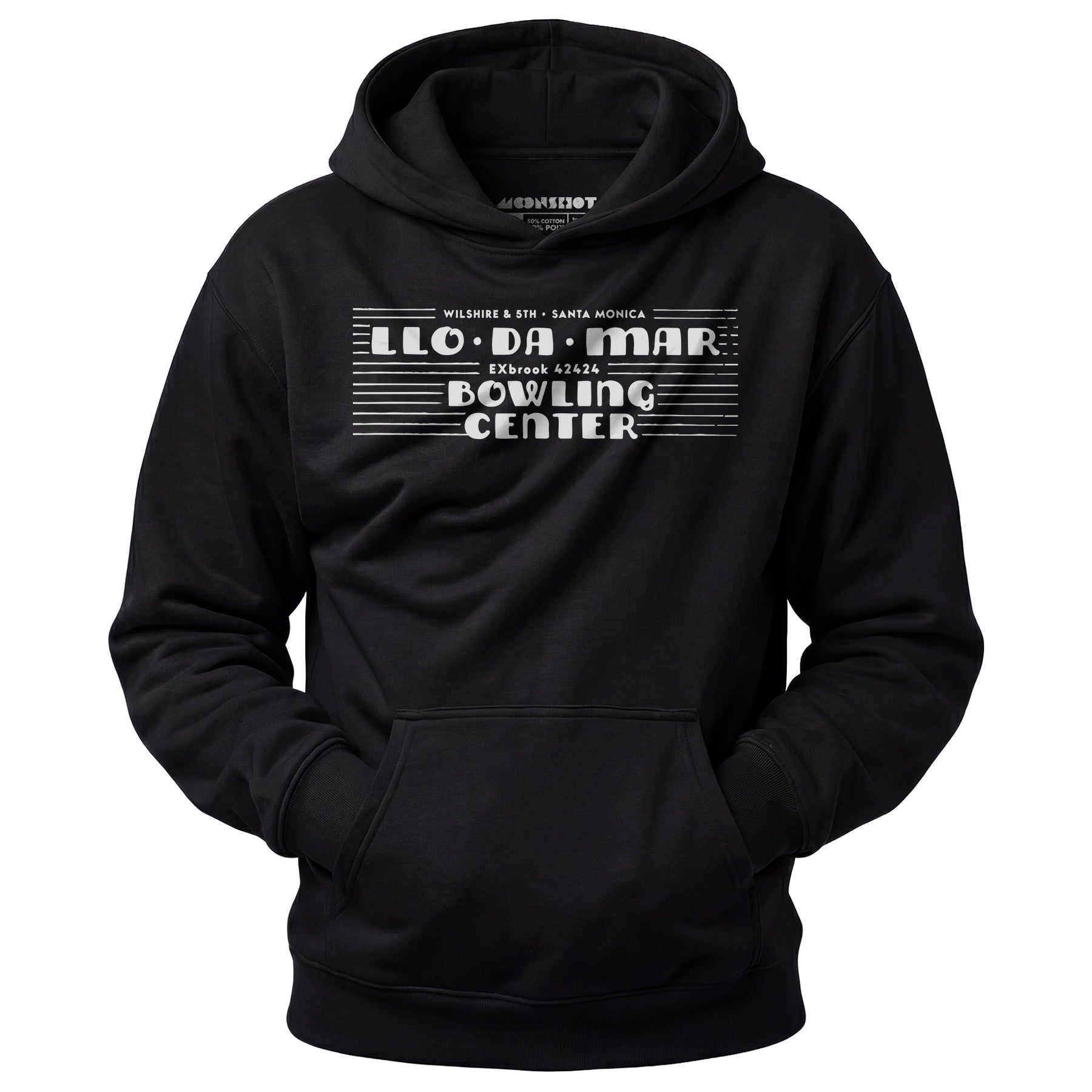 Llo-Da-Mar - Santa Monica, CA - Vintage Bowling Alley - Unisex Hoodie