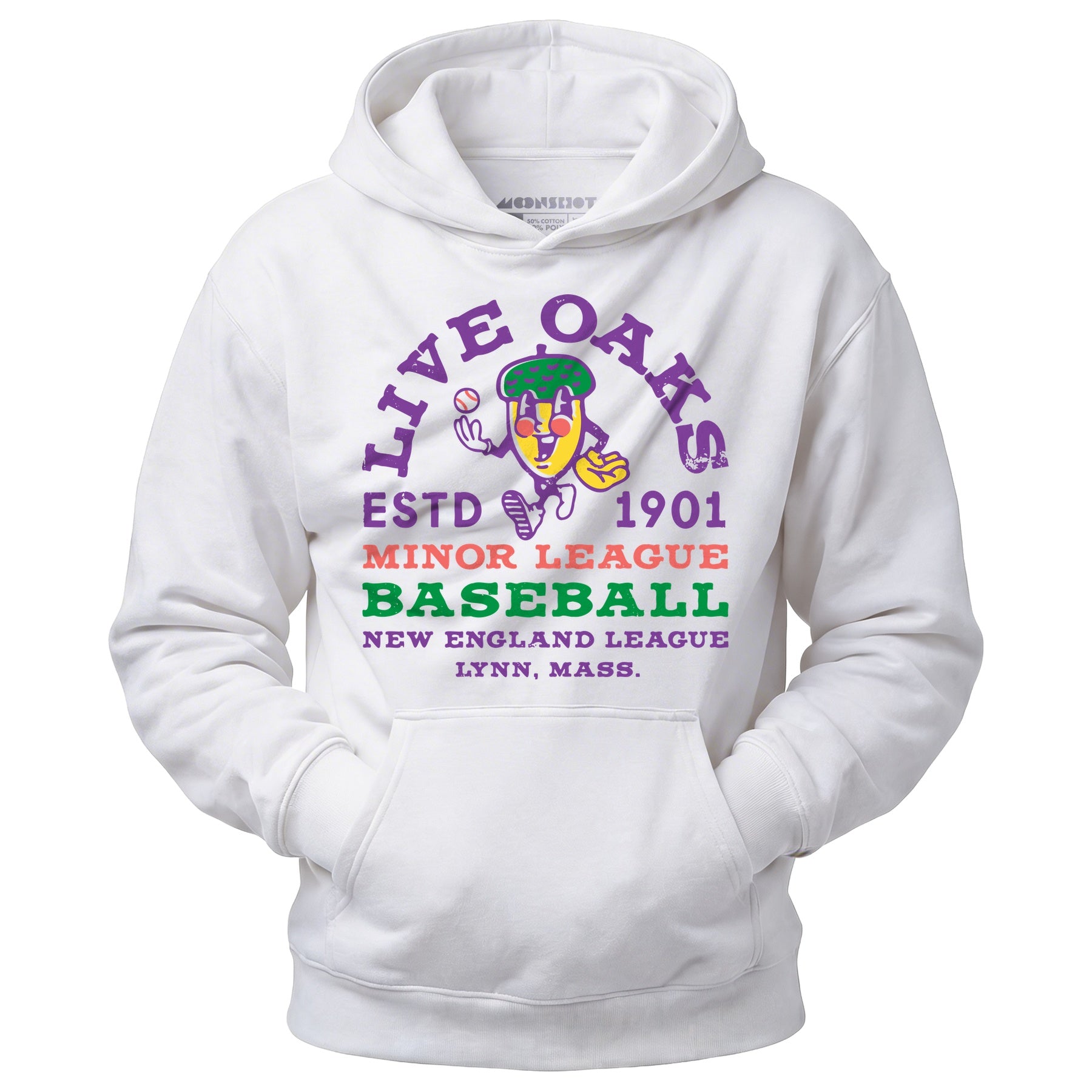 Lynn Live Oaks - Massachusetts - Vintage Defunct Baseball Teams - Unisex Hoodie