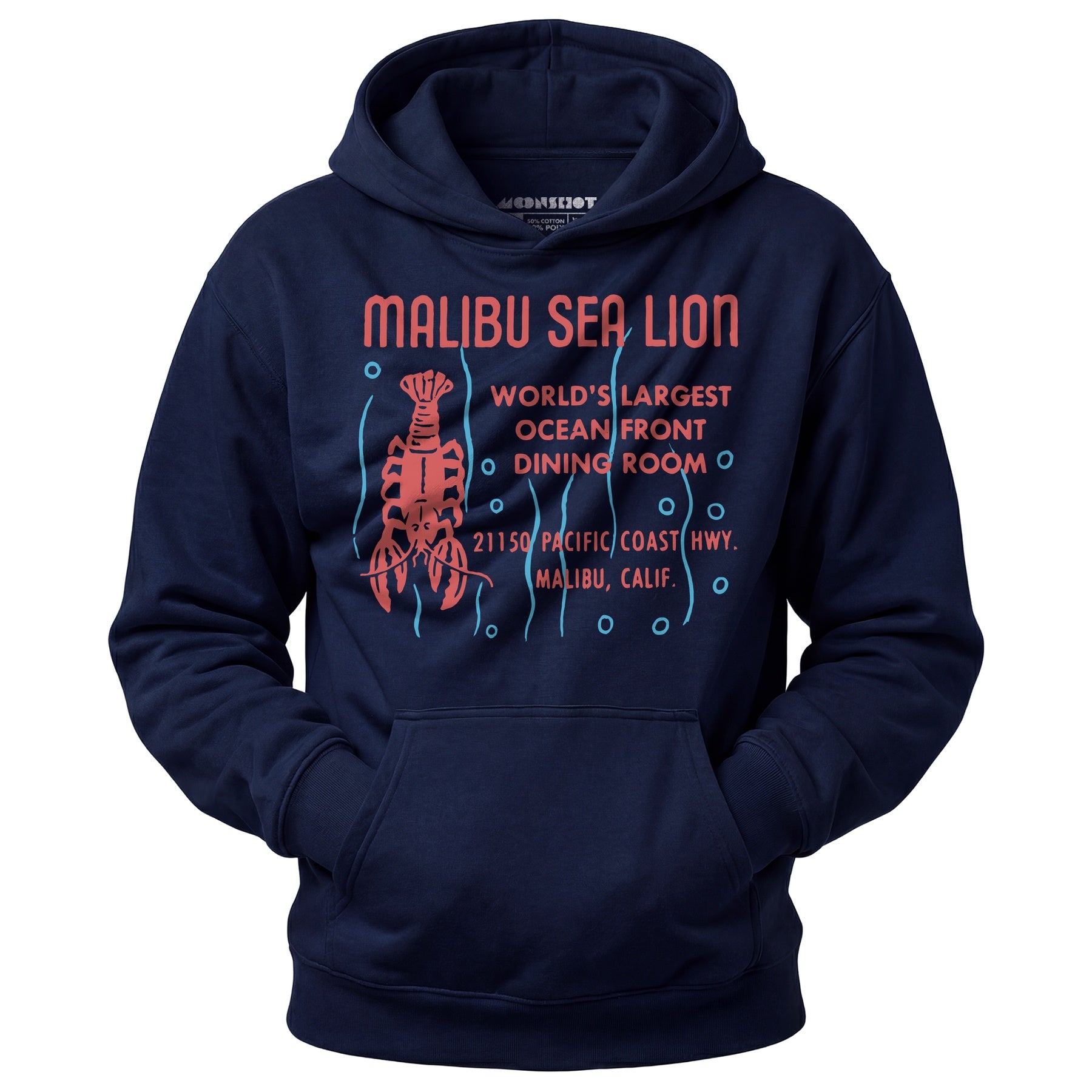 Malibu Sea Lion - Malibu, CA - Vintage Restaurant - Unisex Hoodie