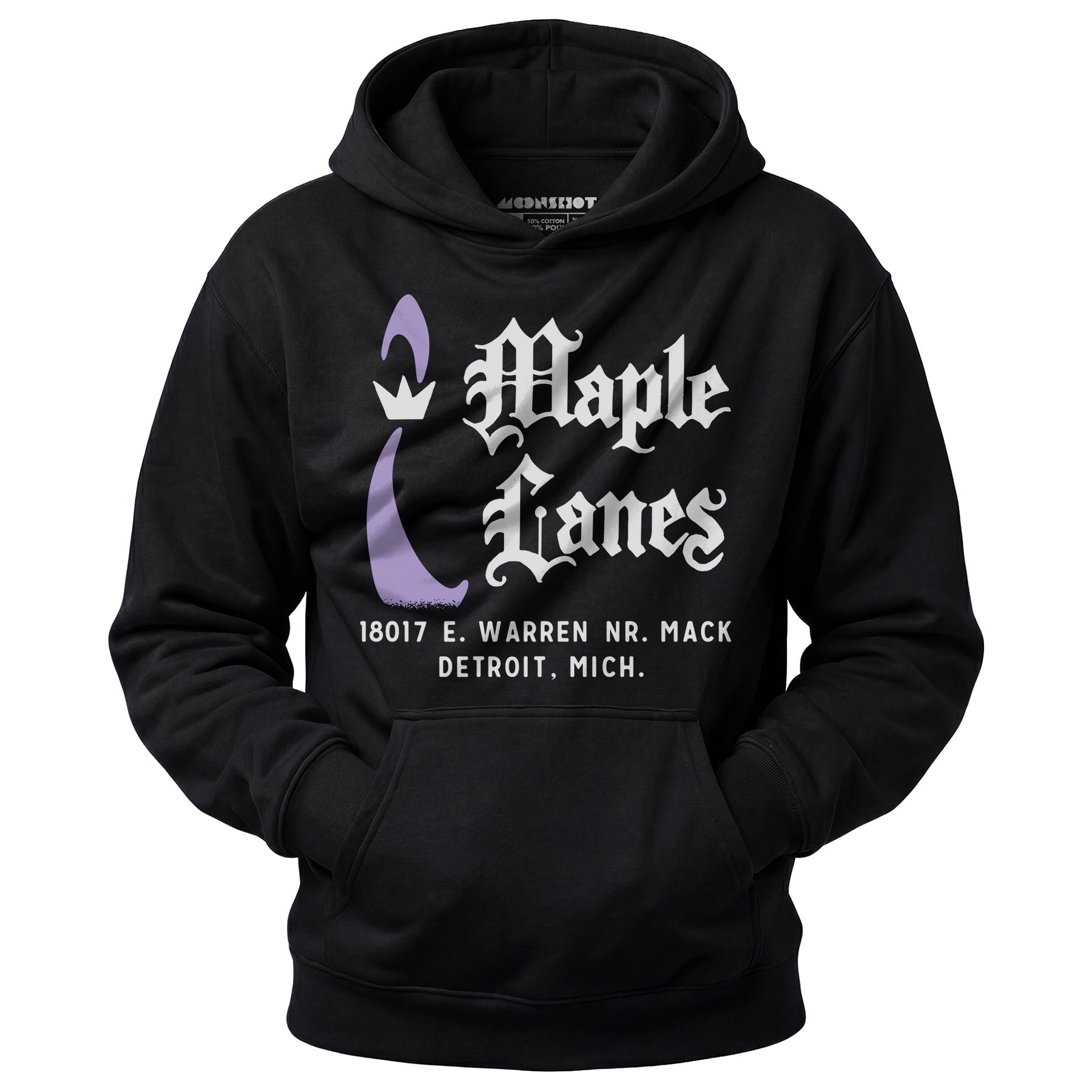 Maple Lanes - Detroit, MI - Vintage Bowling Alley - Unisex Hoodie
