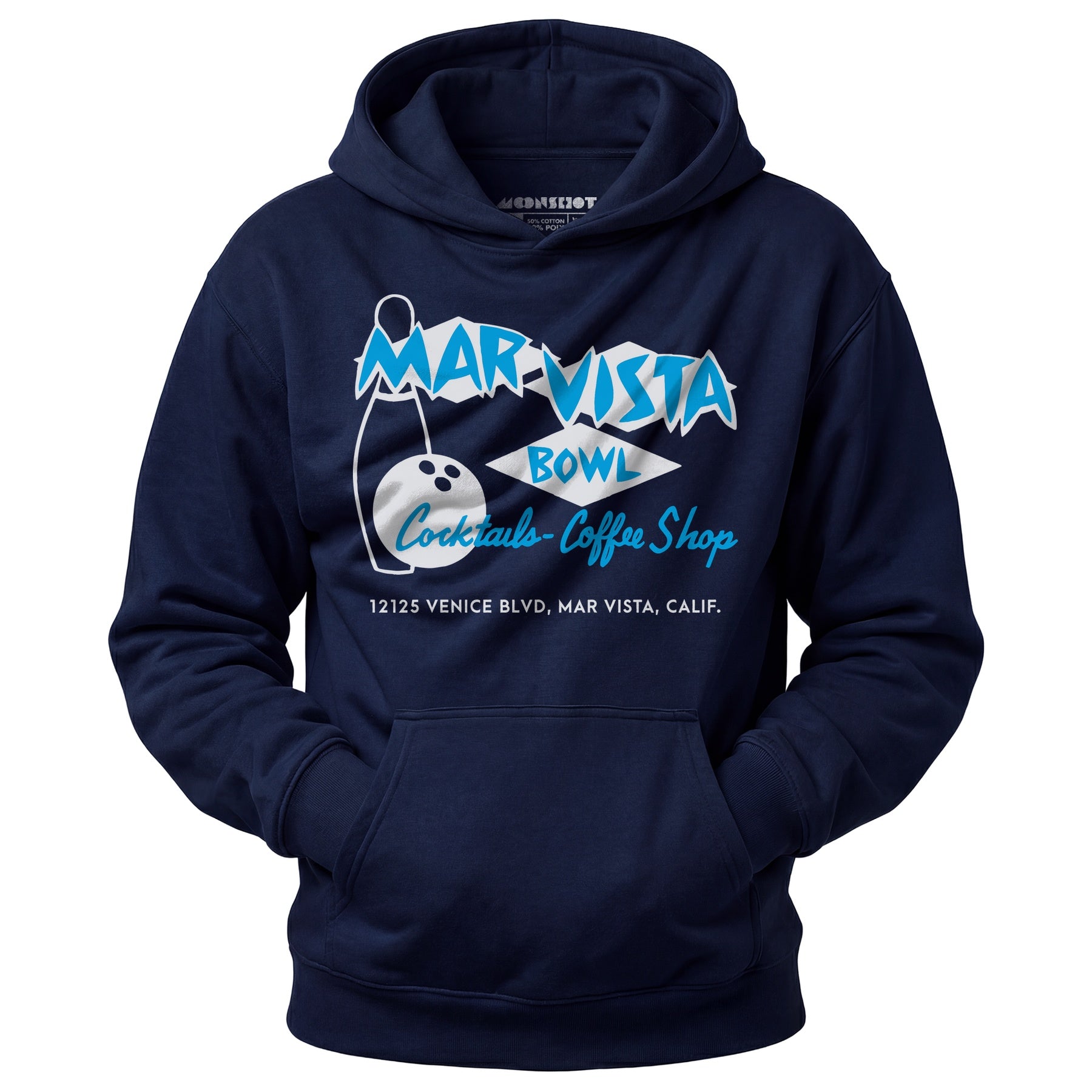 Mar Vista Bowl - Los Angeles, CA - Vintage Bowling Alley - Unisex Hoodie