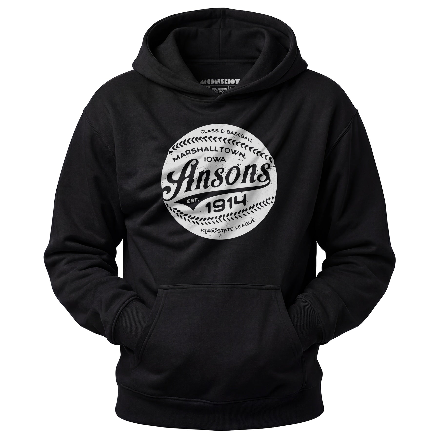 Marshalltown Ansons - Iowa - Vintage Defunct Baseball Teams - Unisex Hoodie