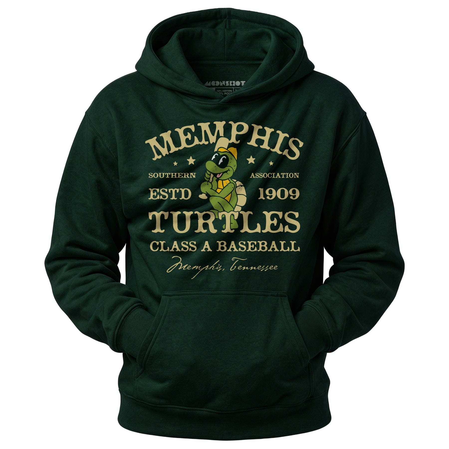 Memphis Turtles - Tennessee - Vintage Defunct Baseball Teams - Unisex Hoodie