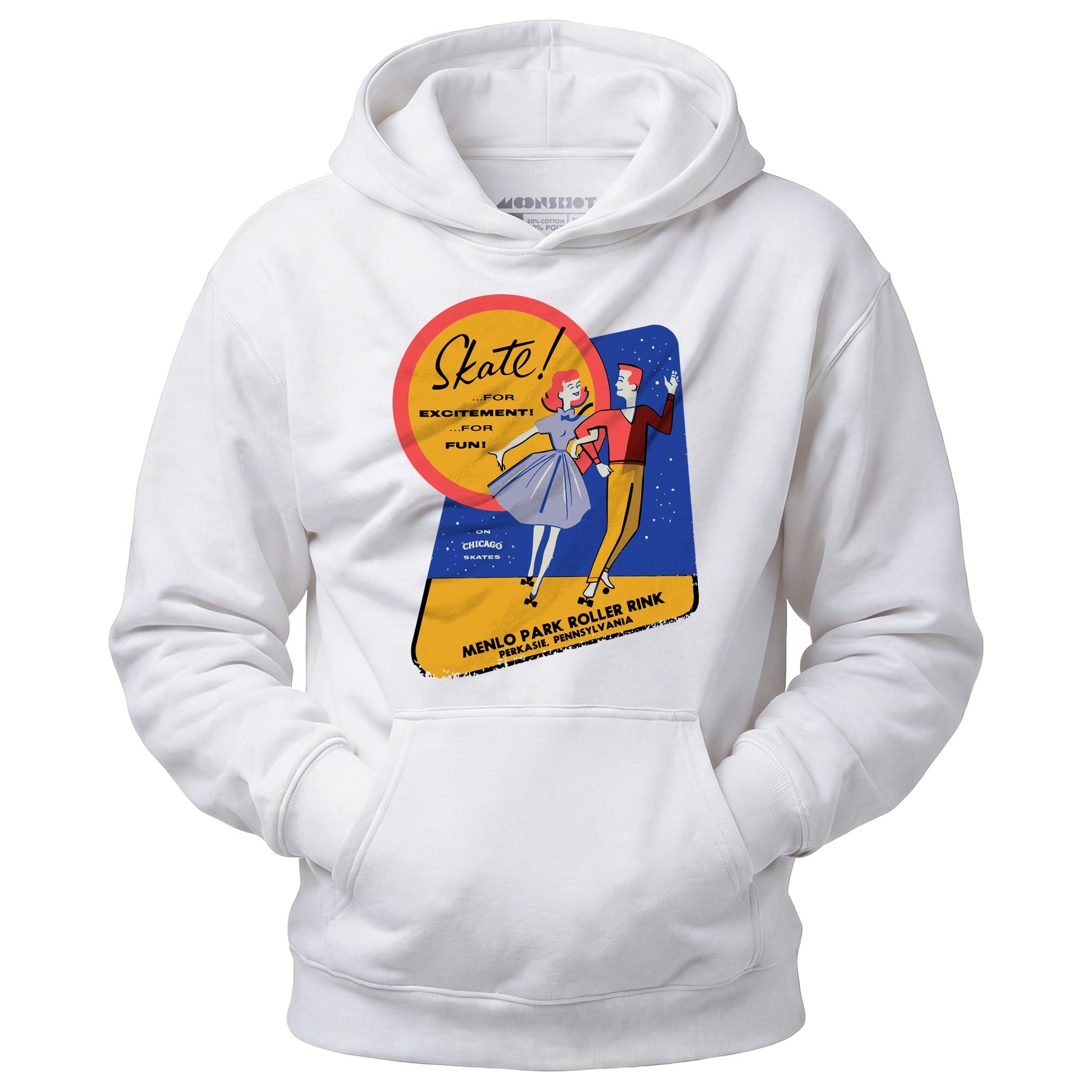 Menlo Park Roller Rink - Perkasie, PA - Vintage Roller Rink - Unisex Hoodie