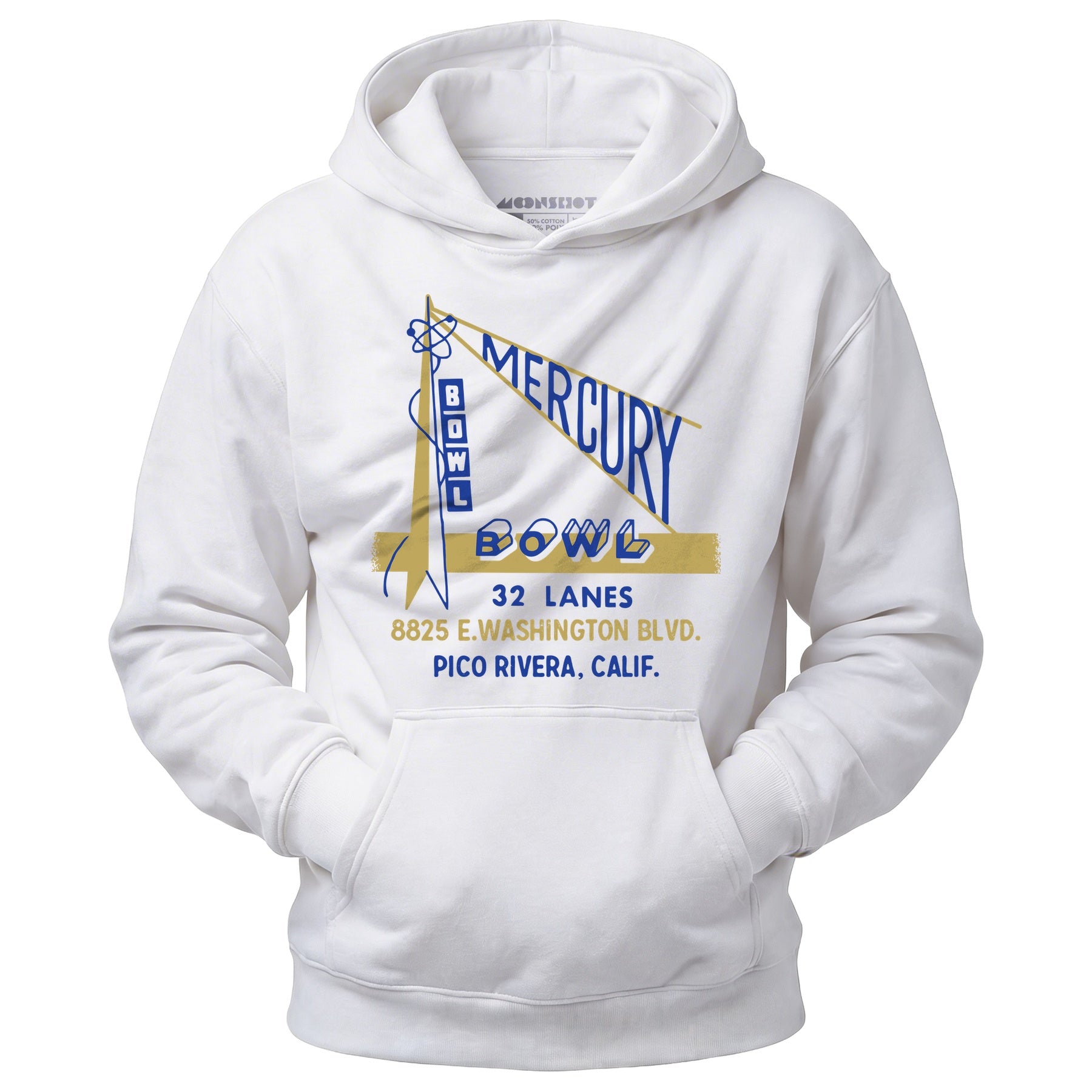 Mercury Bowl - Pico Rivera, CA - Vintage Bowling Alley - Unisex Hoodie