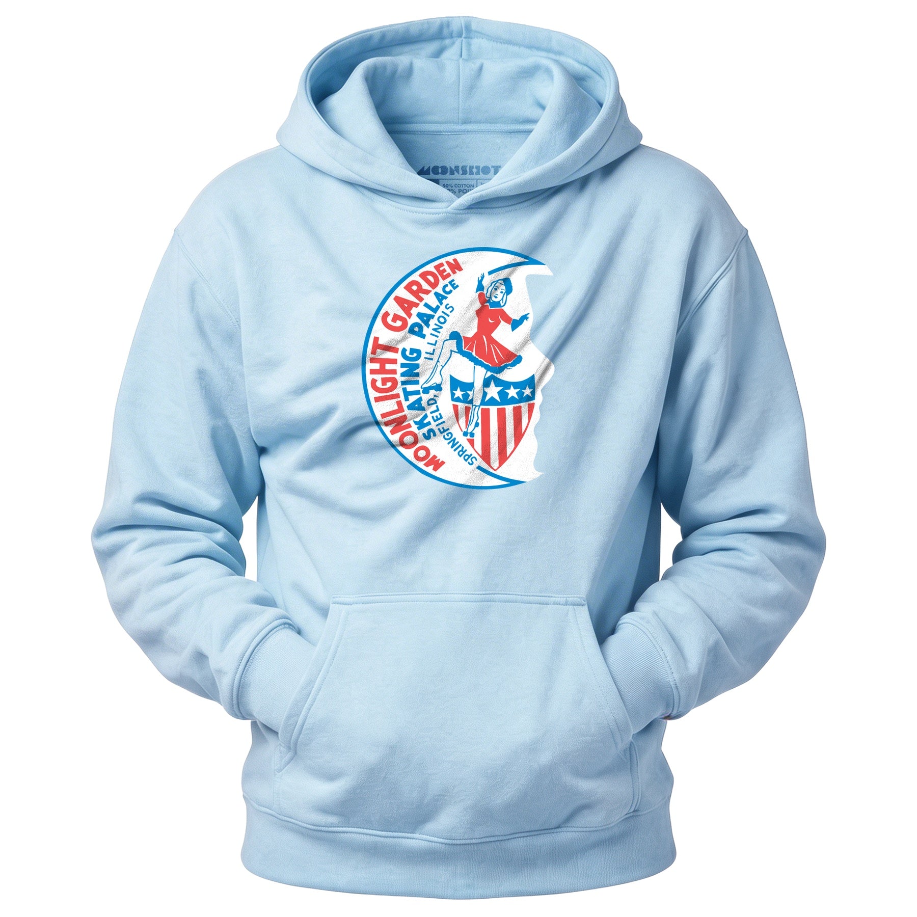 Moonlight Garden Skating Palace - Springfield, IL - Vintage Roller Rink - Unisex Hoodie