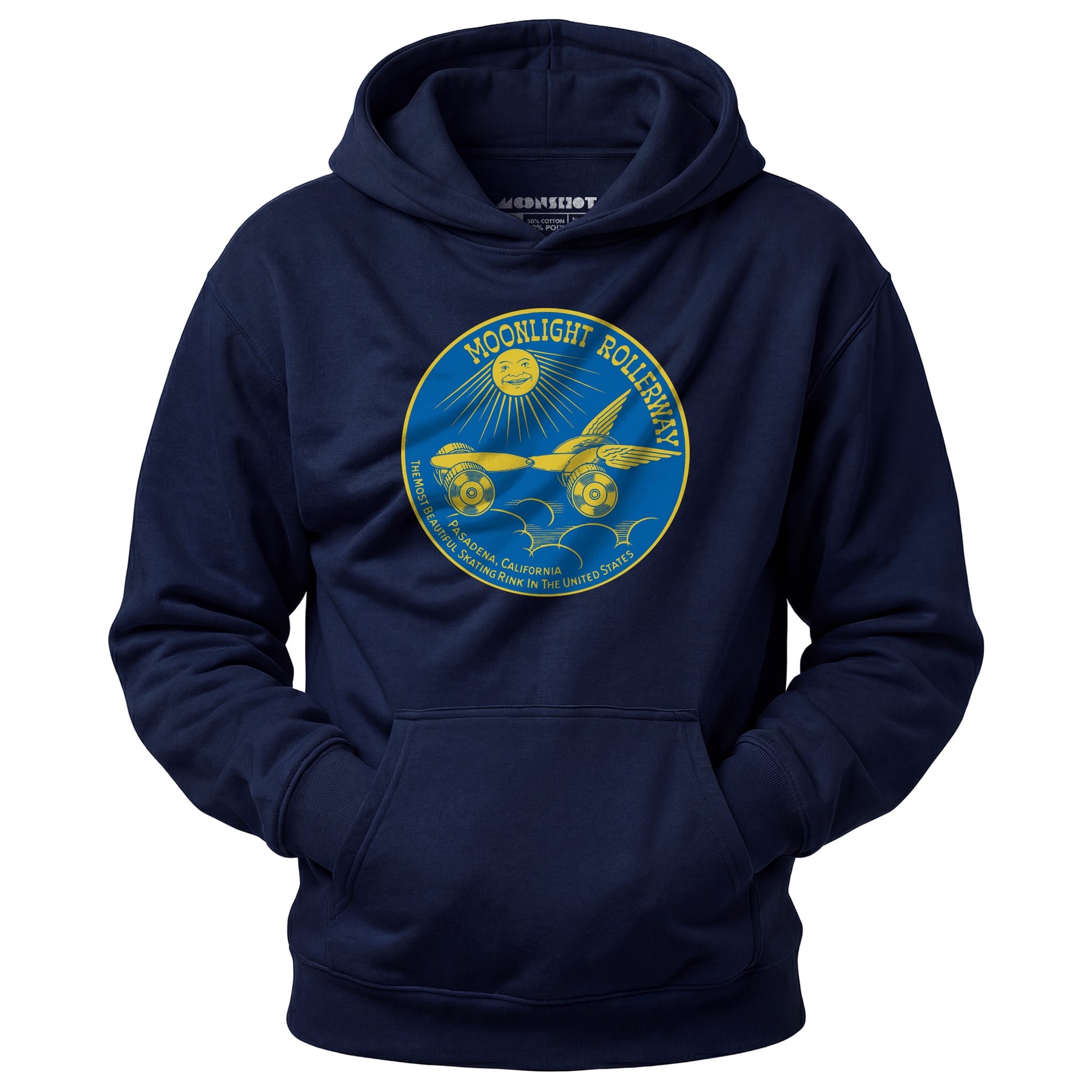 Moonlight Rollerway - Pasadena, CA - Vintage Roller Rink - Unisex Hoodie