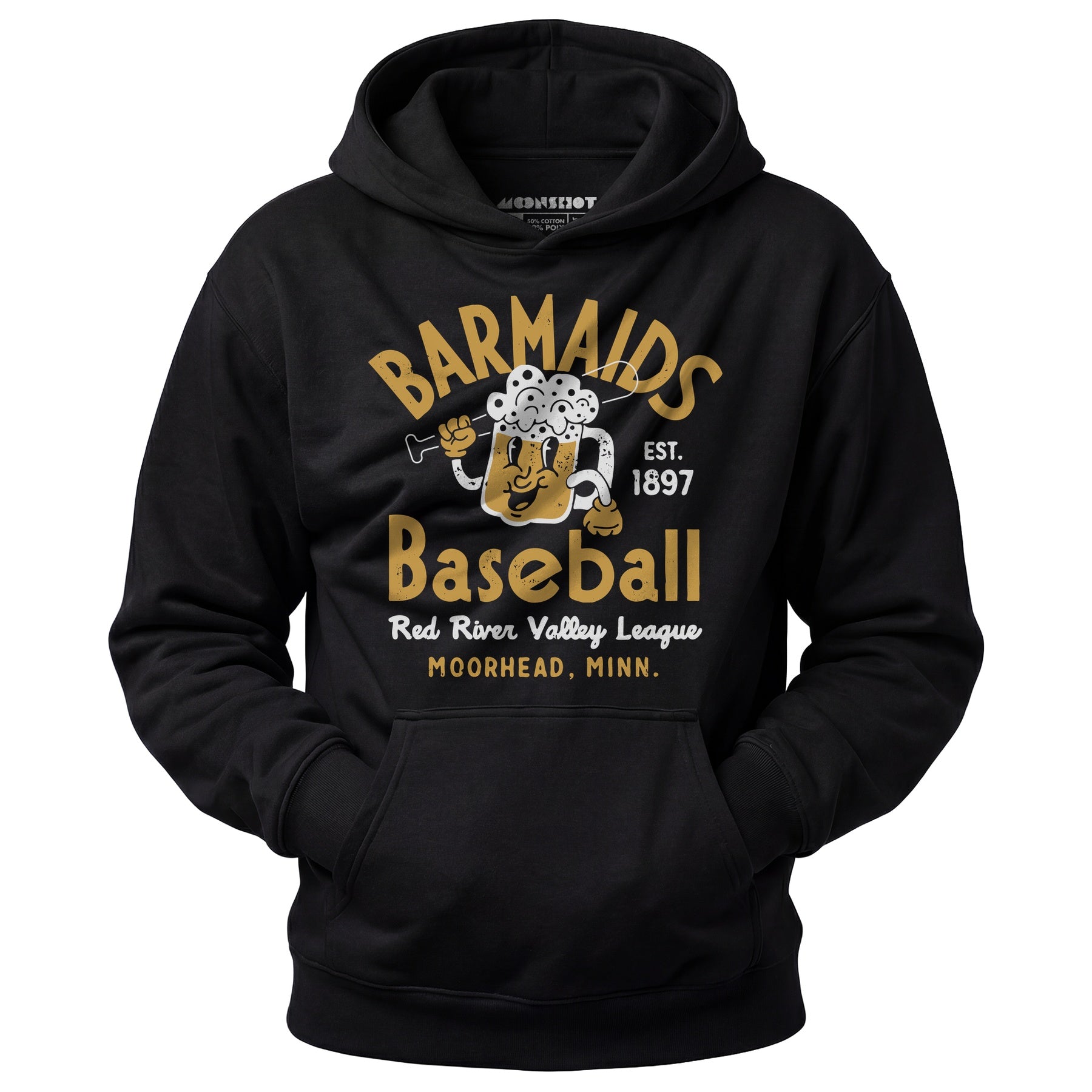 Moorhead Barmaids - Minnesota - Vintage Defunct Baseball Teams - Unisex Hoodie