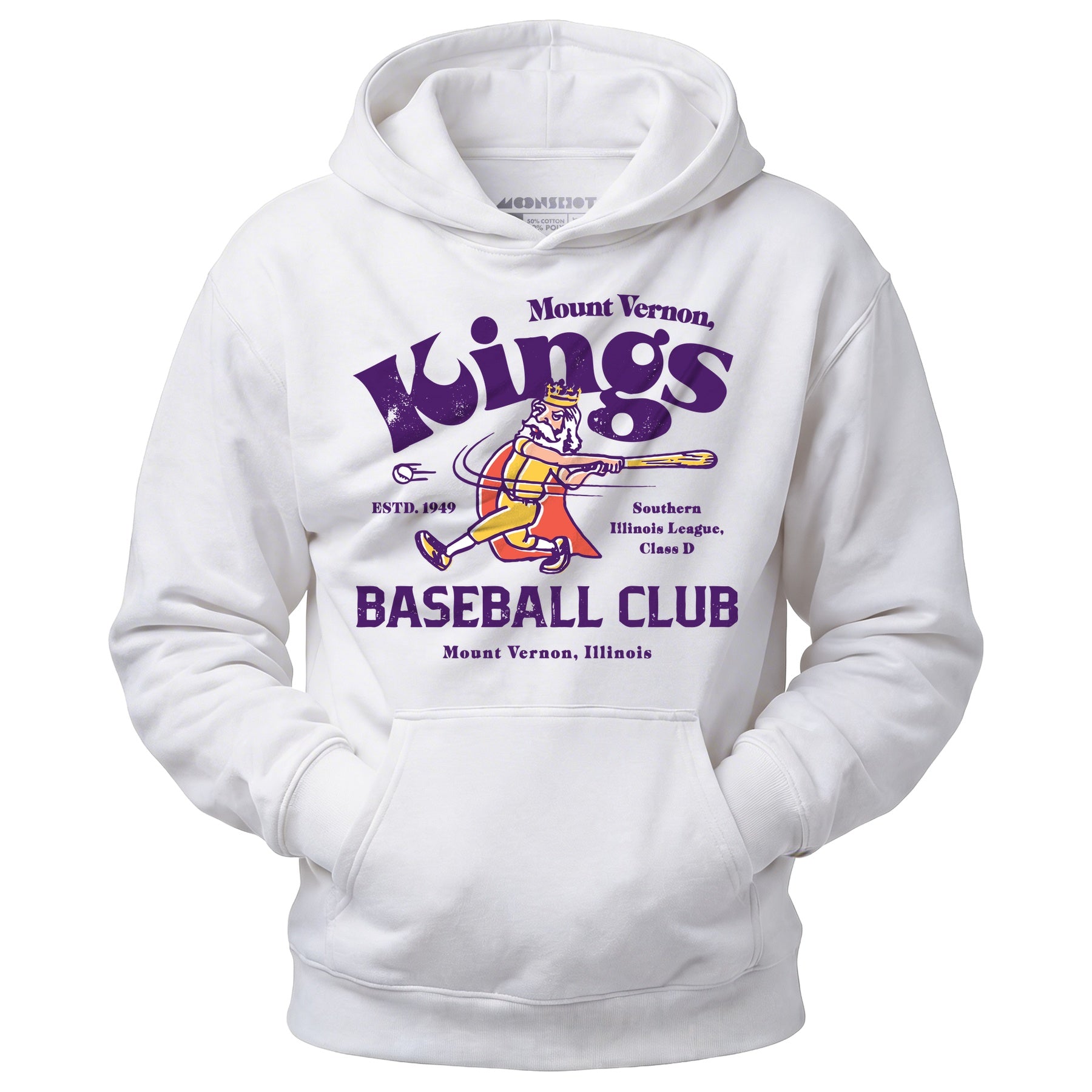 Mount Vernon Kings - Illinois - Vintage Defunct Baseball Teams - Unisex Hoodie